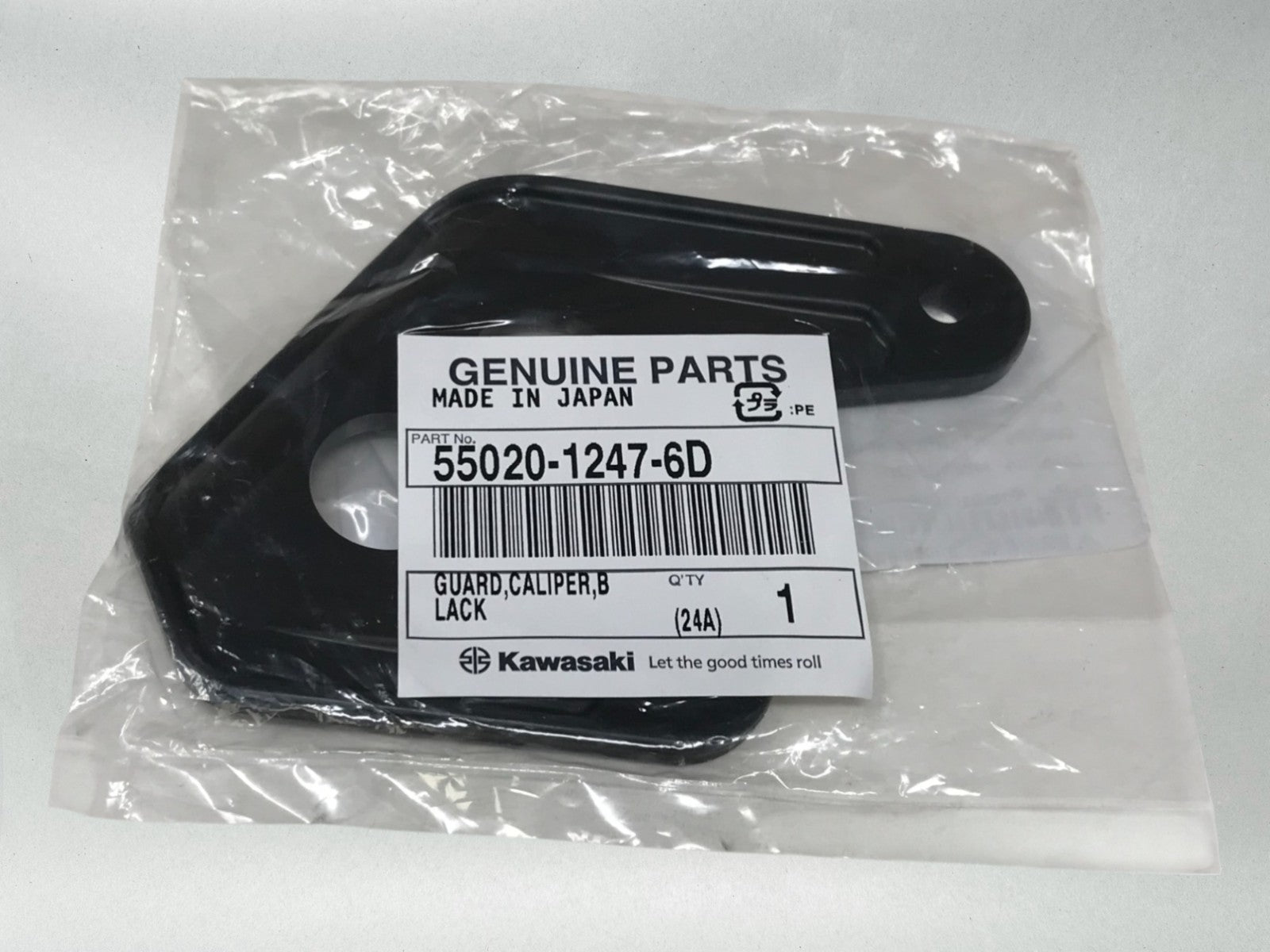 Kawasaki Genuine OEM Authentic Caliper Guard Black 55020-1247-6D