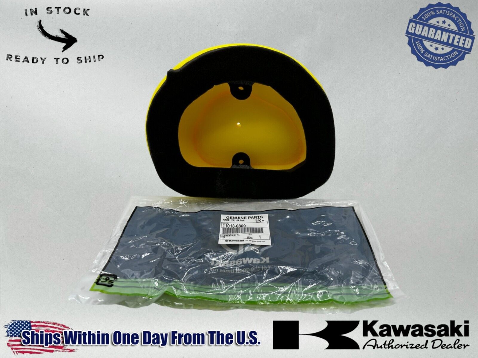 Kawasaki Genuine OEM Authentic Air Filter 11013-0800