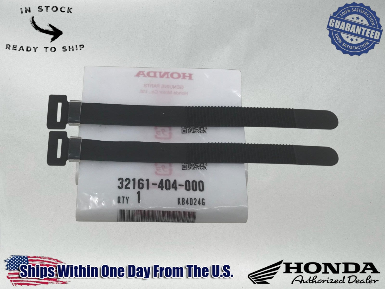 2 -Honda Genuine OEM Wire Harness Clamp Zip Ties ATC 250 350 32161-404-000