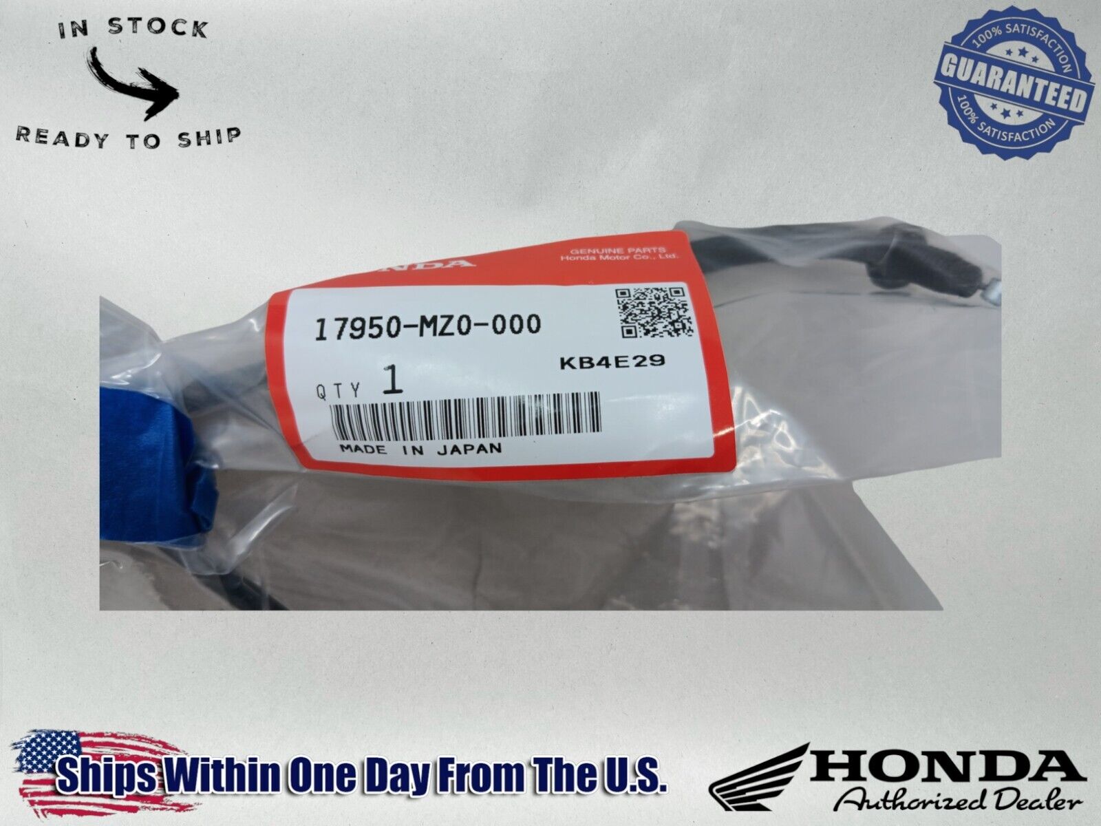 Honda OEM Choke Cable Gl1500C Starting Throttle Choke Cable 17950-MZ0-000