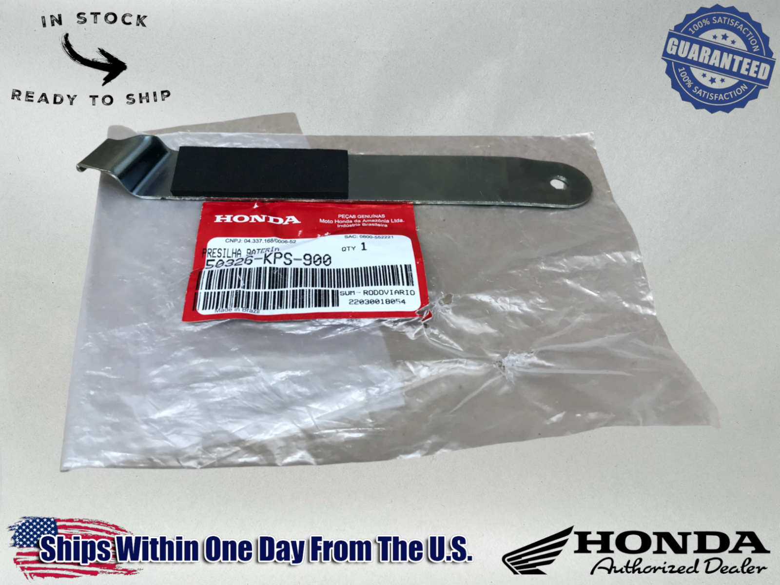 Honda OEM BATTERY BAND HOLDER 03-2007 CRF230F / 2006-2017 CRF150F 50326-KPS-900