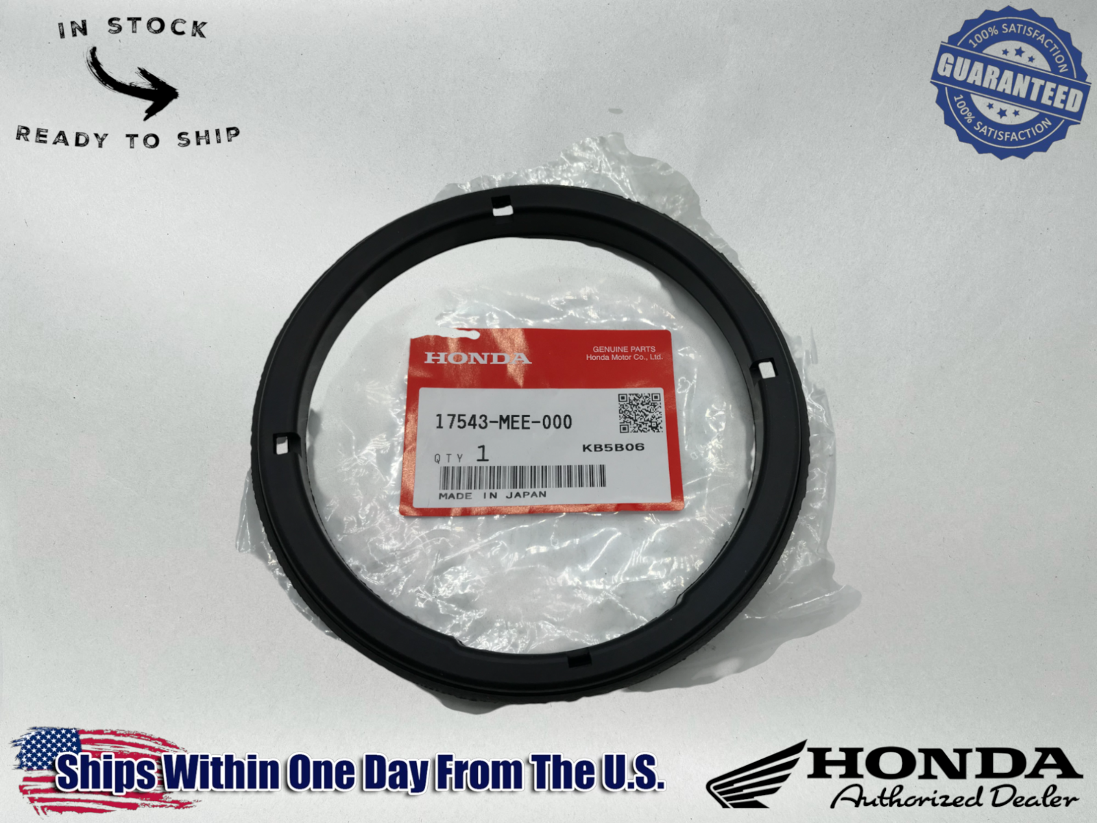 Honda Genuine OEM Authentic Fuel Tank Seal 17543-MEE-000 CBR600RR CBR1000RR