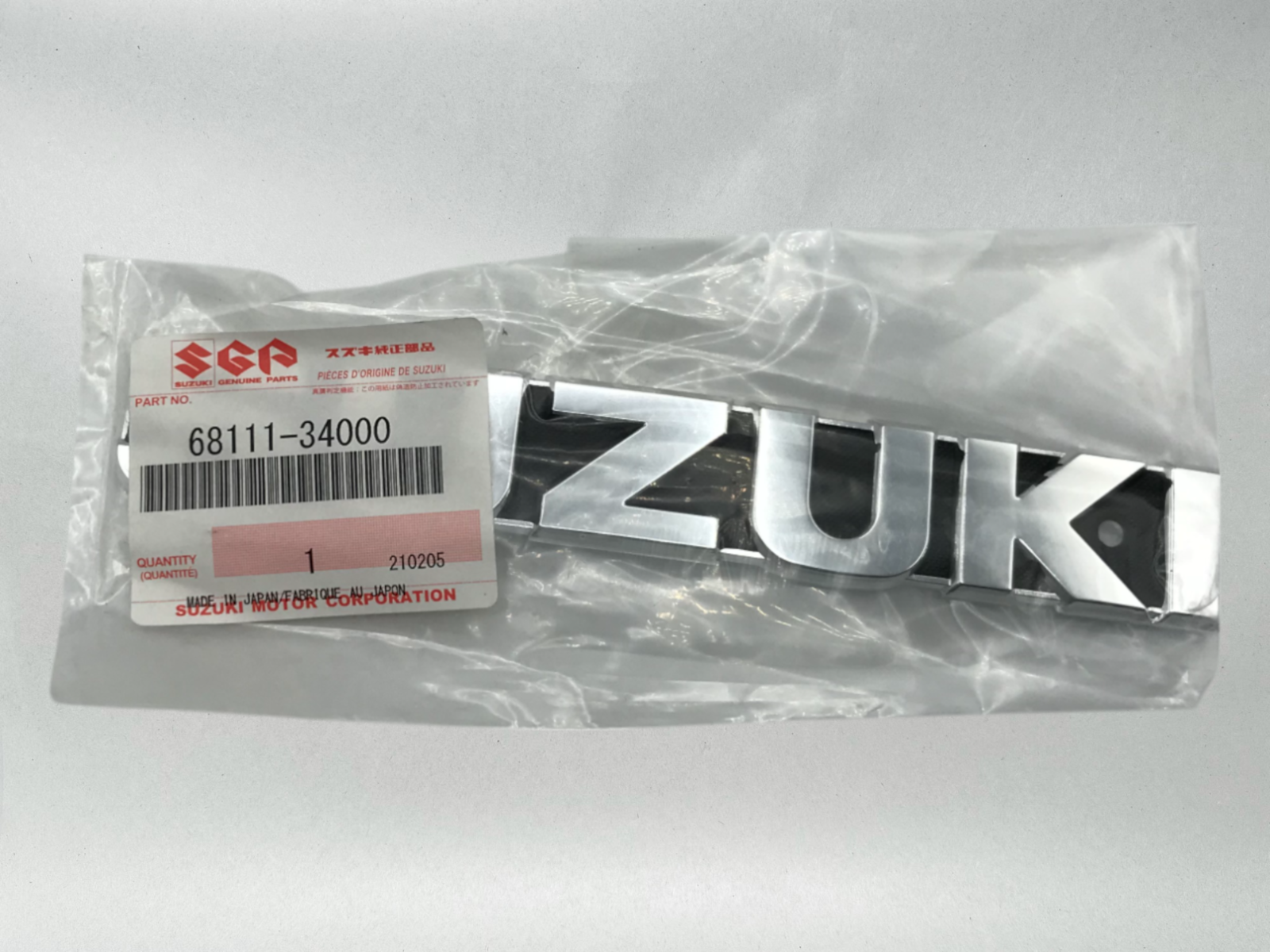 Suzuki Genuine OEM Authentic Vintage Fuel Tank Emblem 1973-77 68111-34000