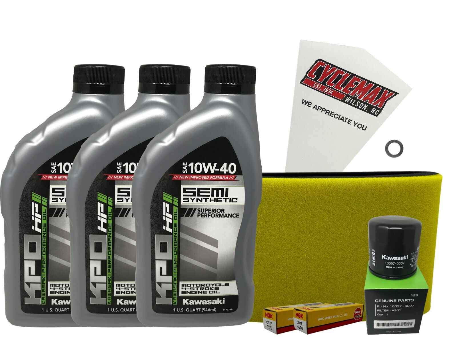 Cyclemax SS Tune Up Kit with Spark Plugs fits 2005-2014 Kawasaki Brute Force 750