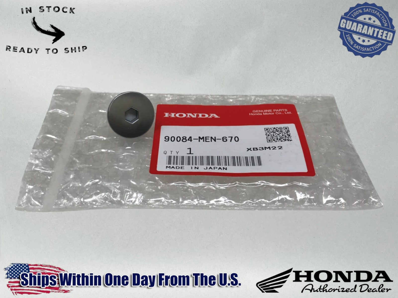 Honda Genuine OEM Authentic CAP (14MM) 90084-MEN-670