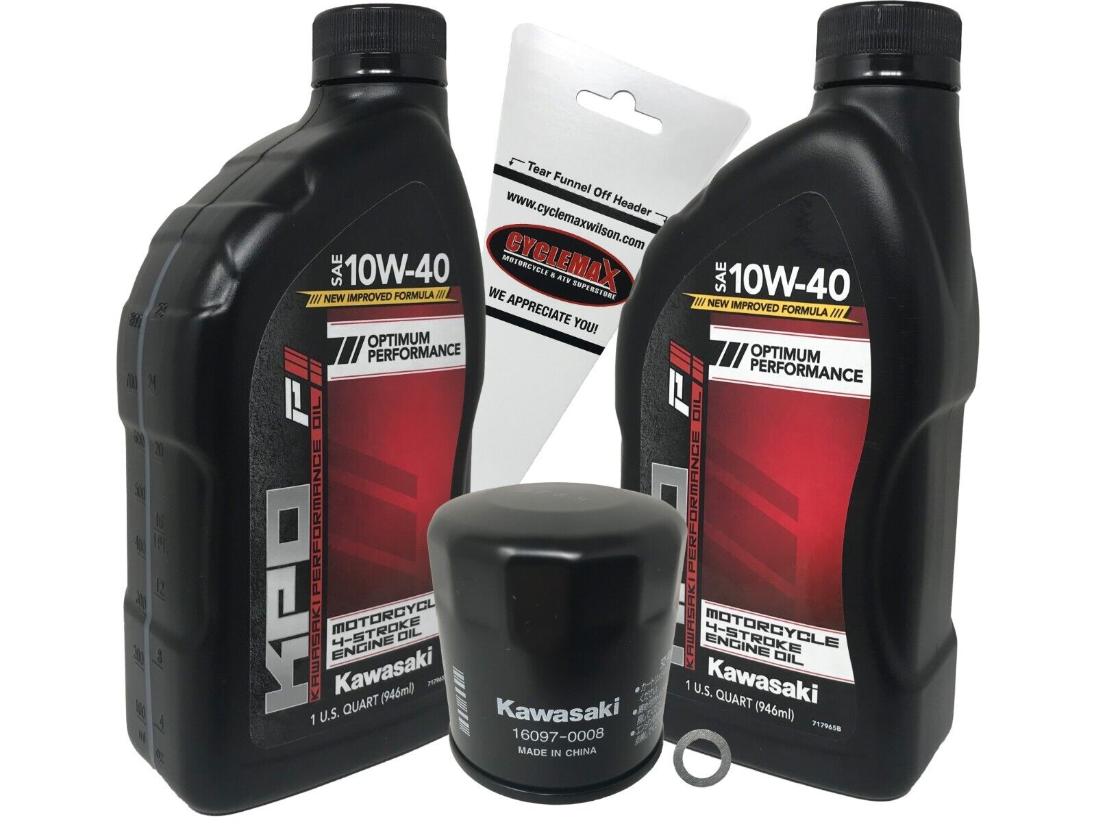 Kawasaki OEM Oil Change Kit for 2015-2022 Kawasaki Versys 650 KLE650