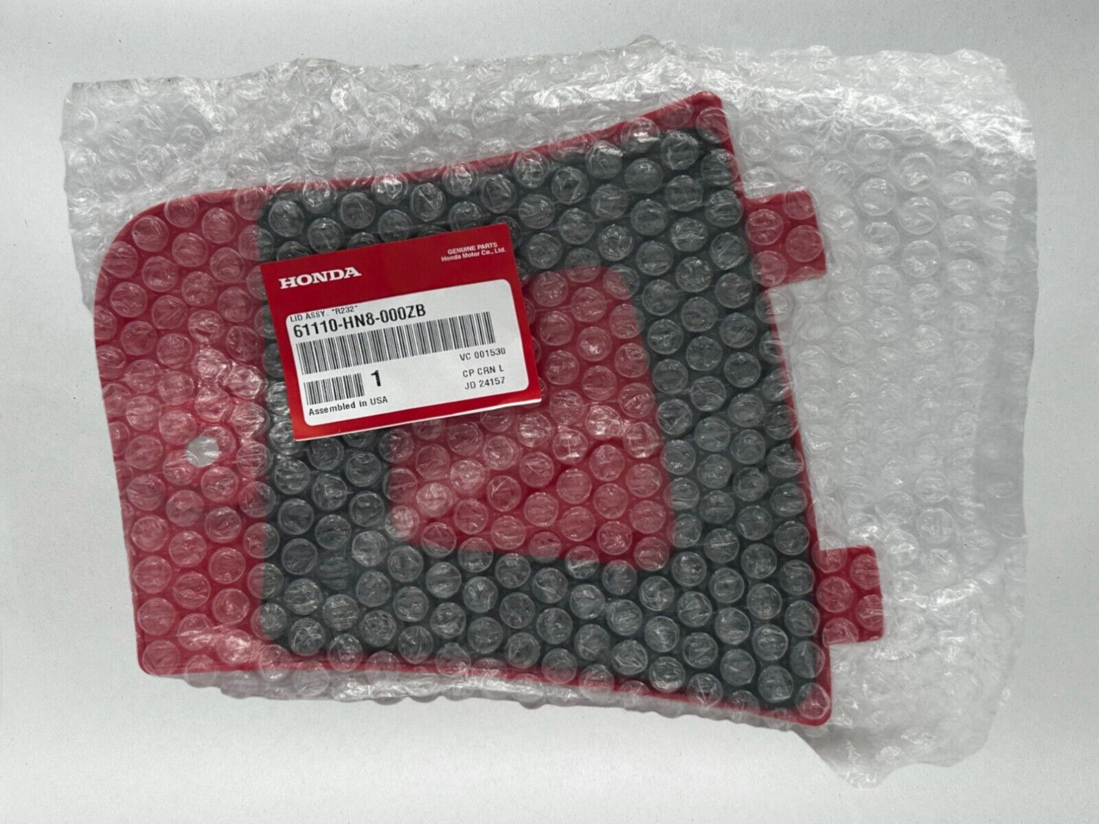 Honda Genuine OEM Authentic Lid Assembly R232 61110-HN8-000ZB