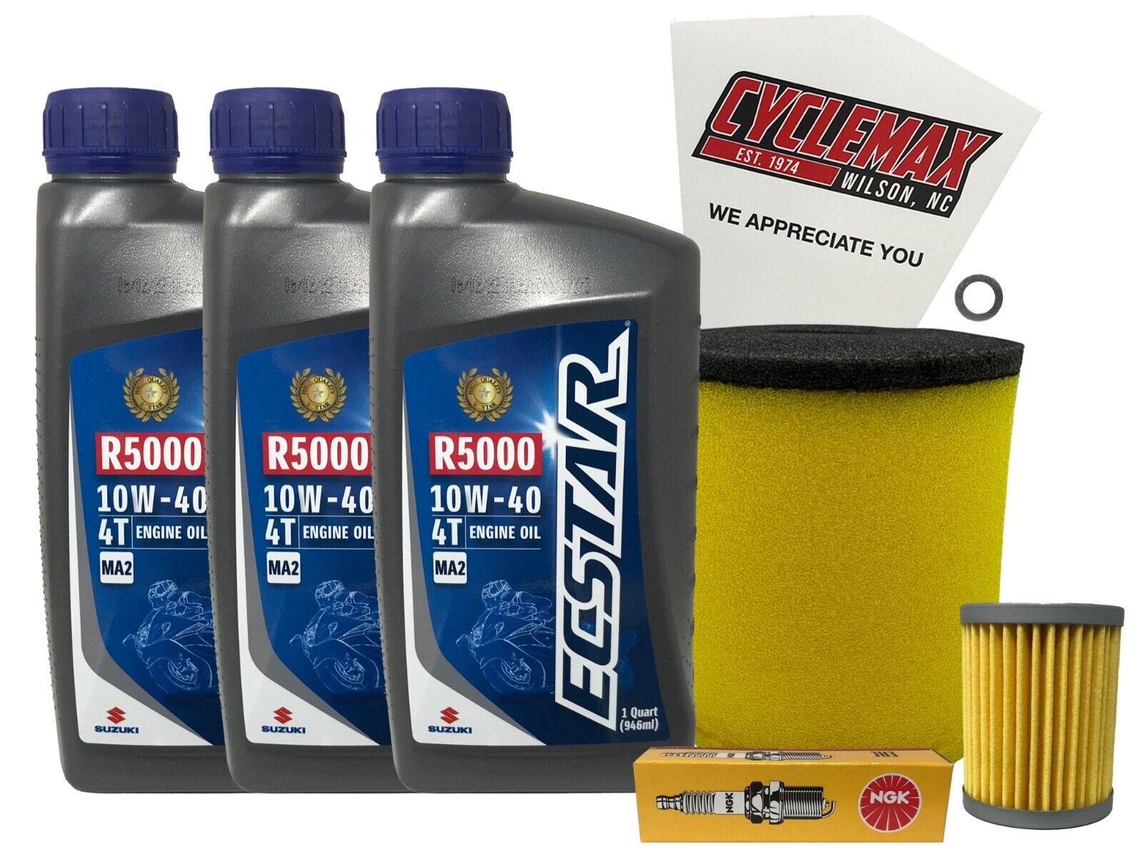 Cyclemax Standard Tune Up Kit w/ Spark Plug fits 2002-2014 Suzuki LT-F250