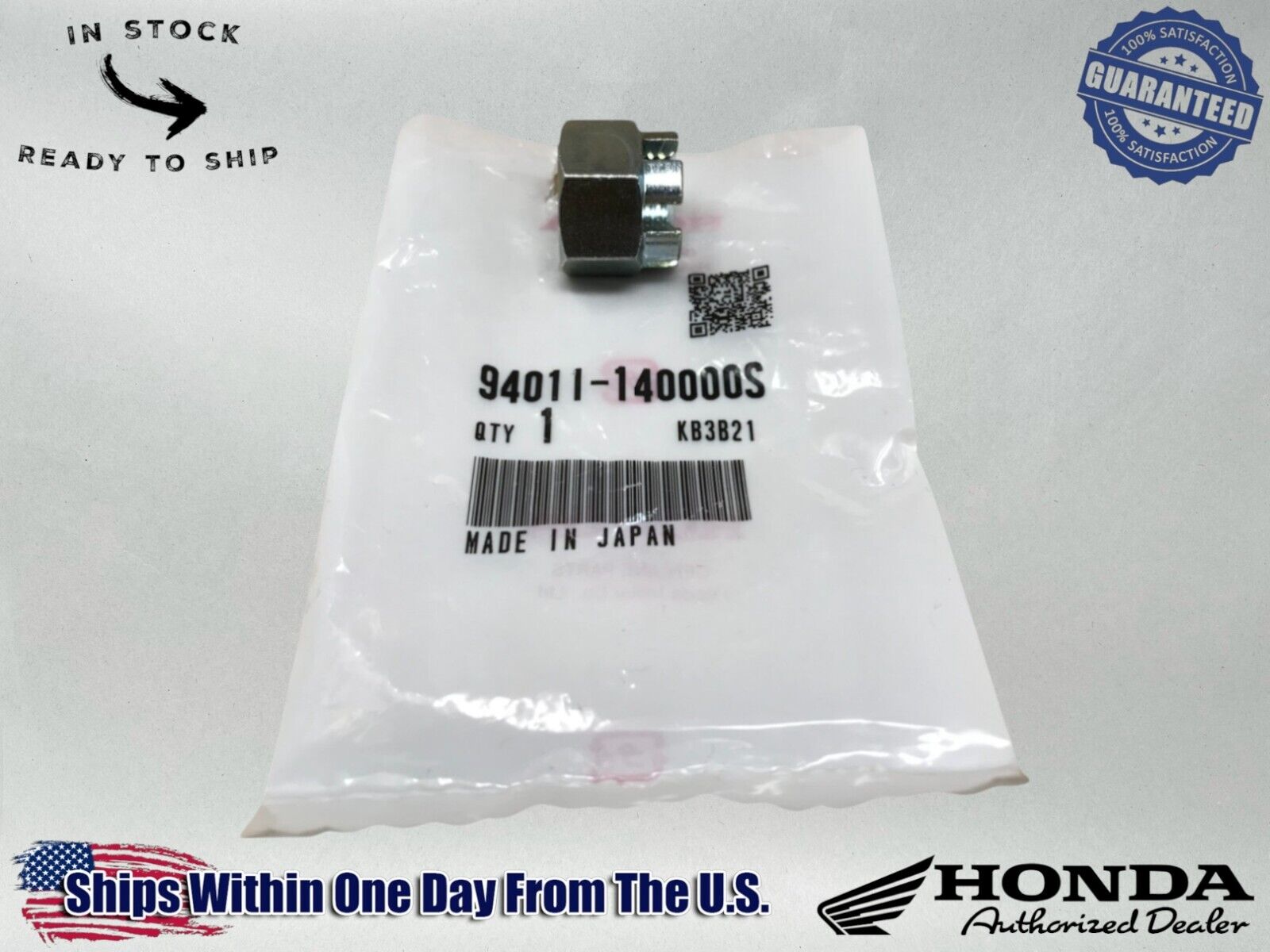 Honda OEM ATC70 1974 & 1978-85 AXLE NUT 94011-14000-0S