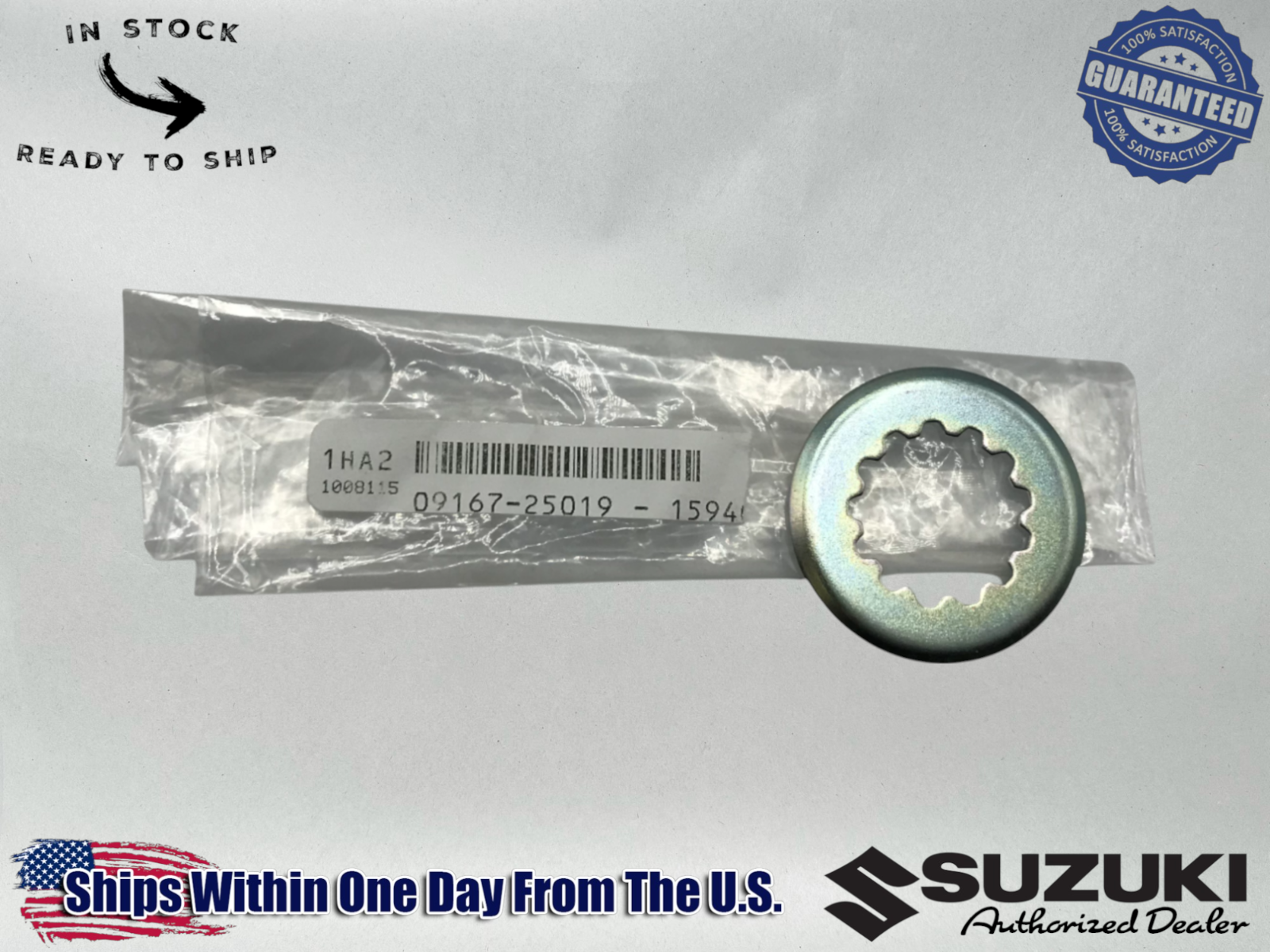 Suzuki Genuine OEM Authentic WASHER,LOCK 09167-25019