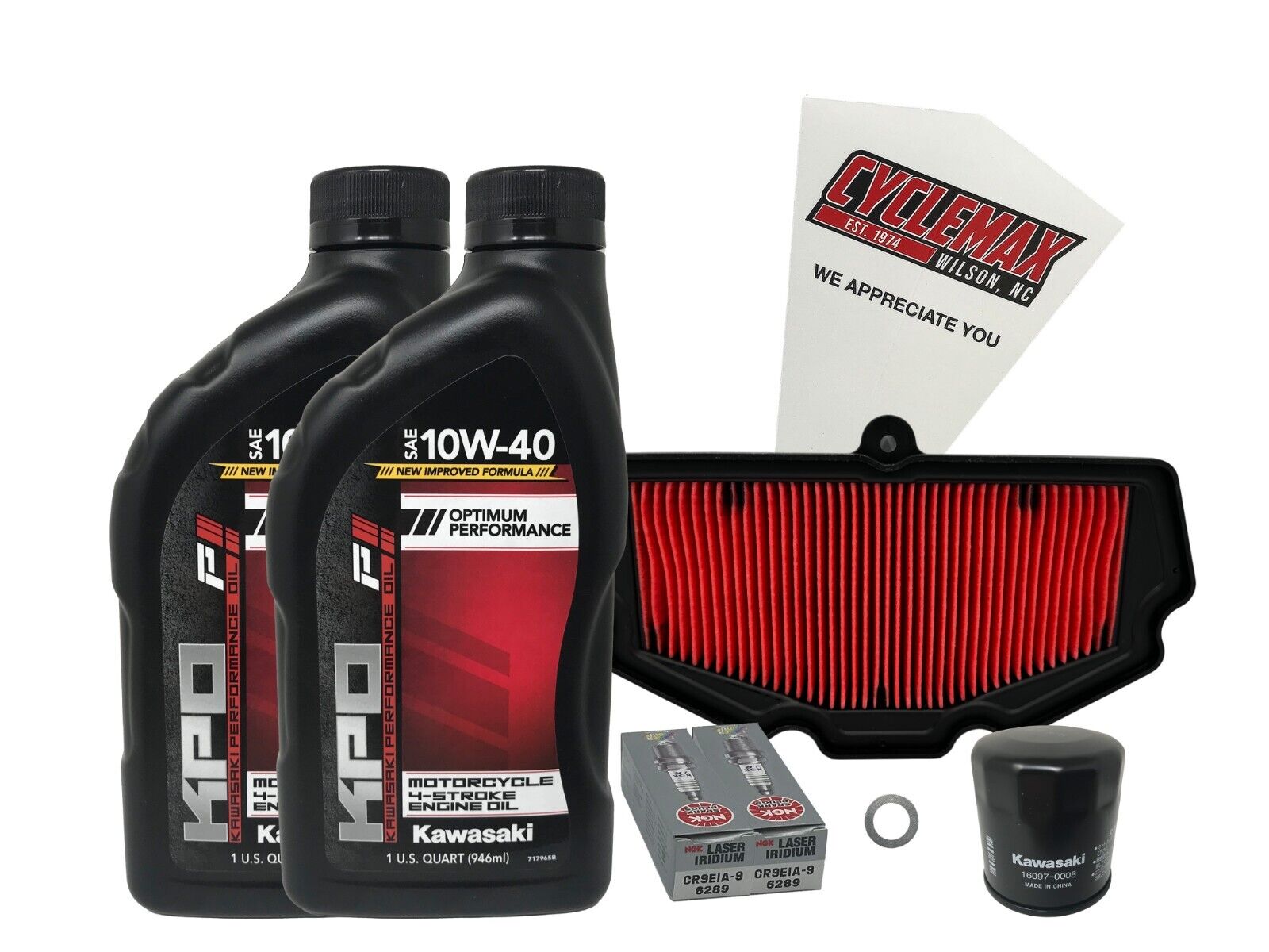 Cyclemax Standard Tune Up Kit w/ Plugs fits Kawasaki 2015-2023 Vulcan S EN650
