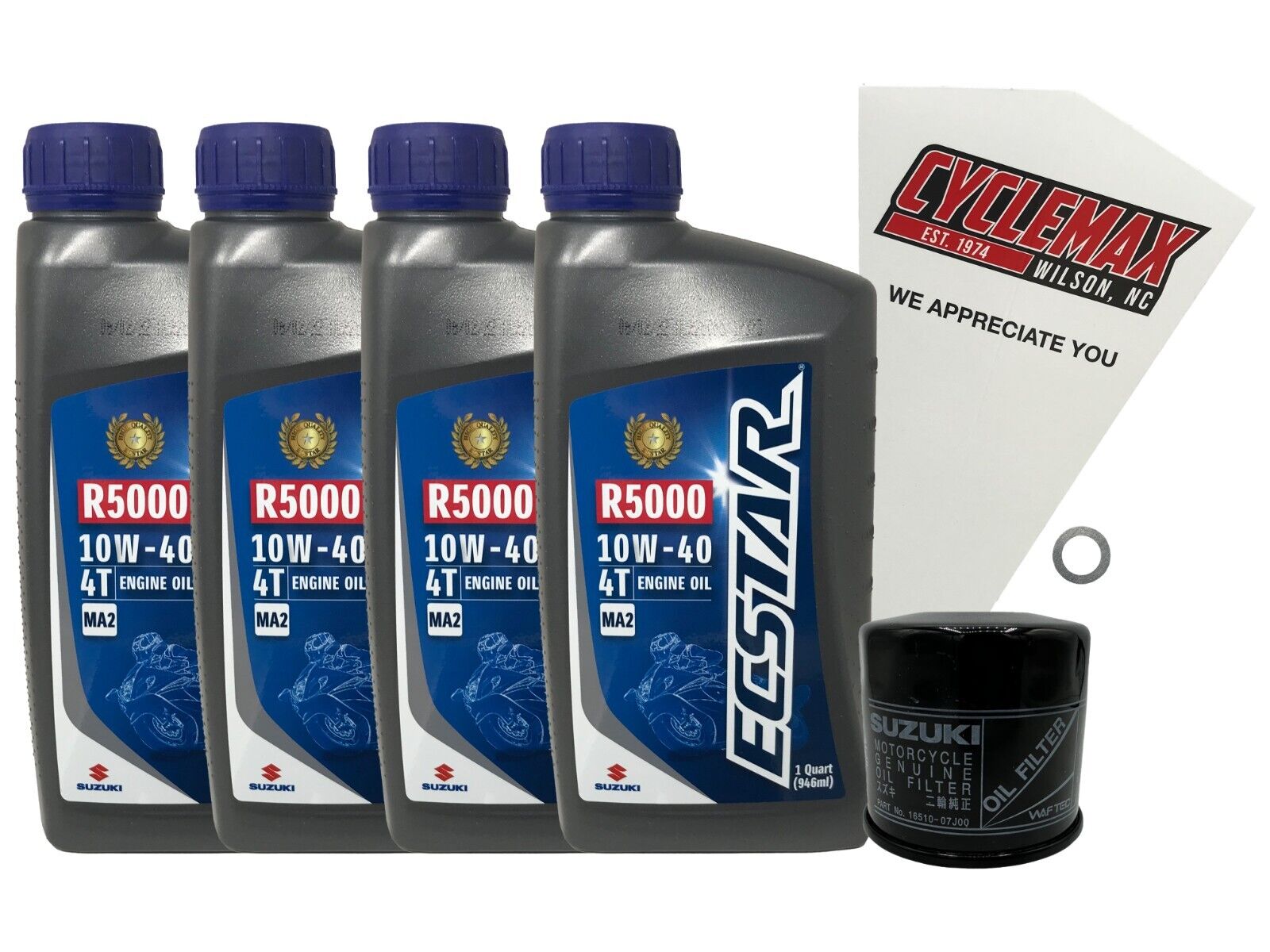 Cyclemax OEM Standard Oil Change Kit fits 2008-2009 Suzuki VZR-1800 K8-K9