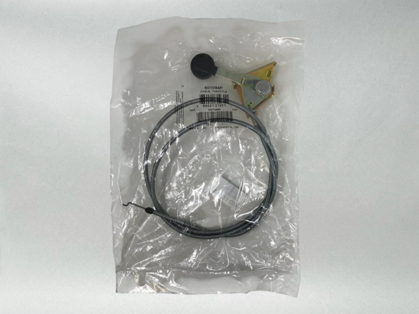 Hustler Genuine OEM MOWER 601094P THROTTLE CABLE TRIMSTAR FASTRAK FS