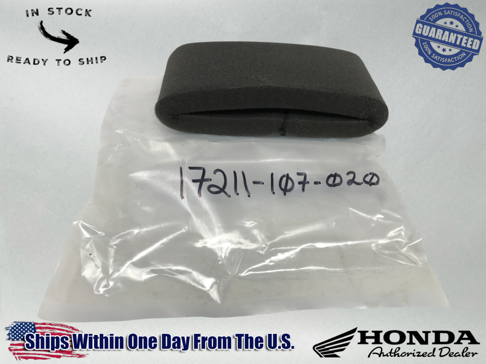 Honda OEM Air Filter Cleaner Element 17211-107-020