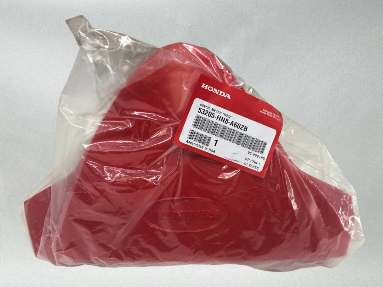 Honda OEM UPPER METER COVER 2006-23 TRX680 RINCON PATRIOT RED 53205-HN8-A60ZB