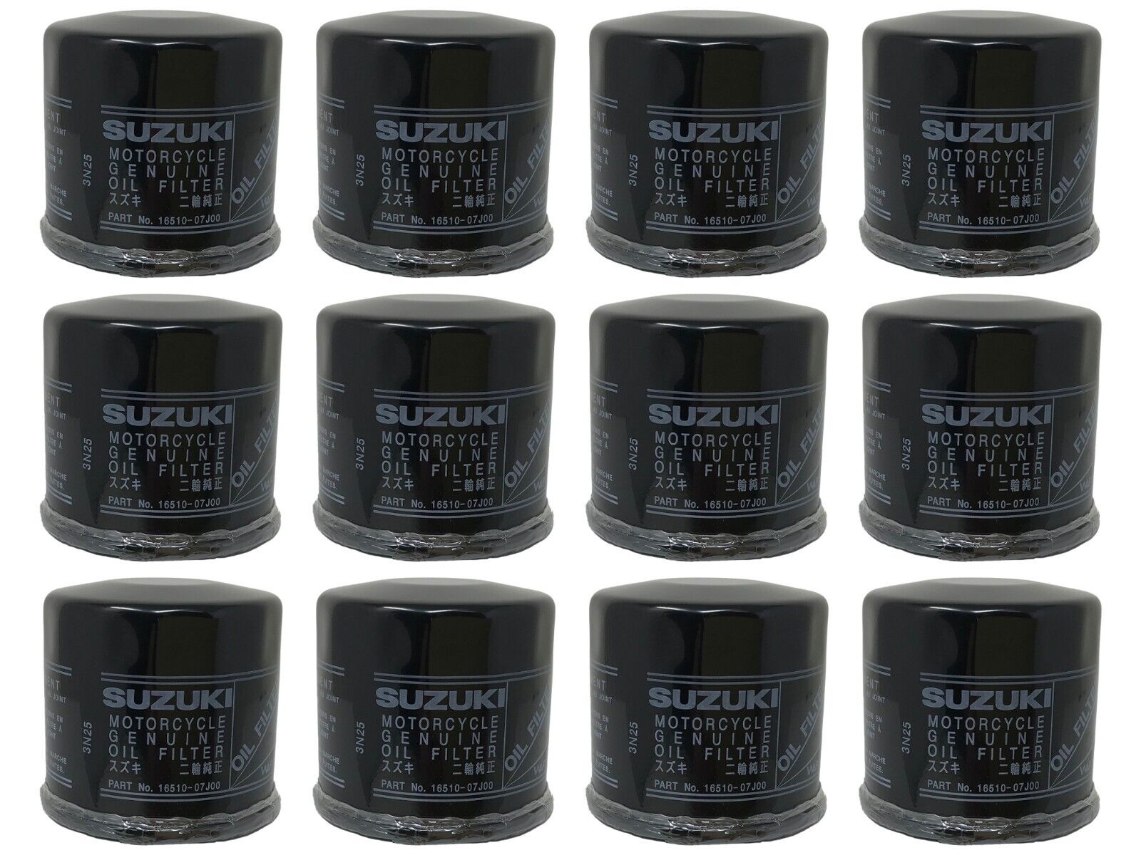 12 Pack Suzuki OEM Oil Filter 16510-07j00