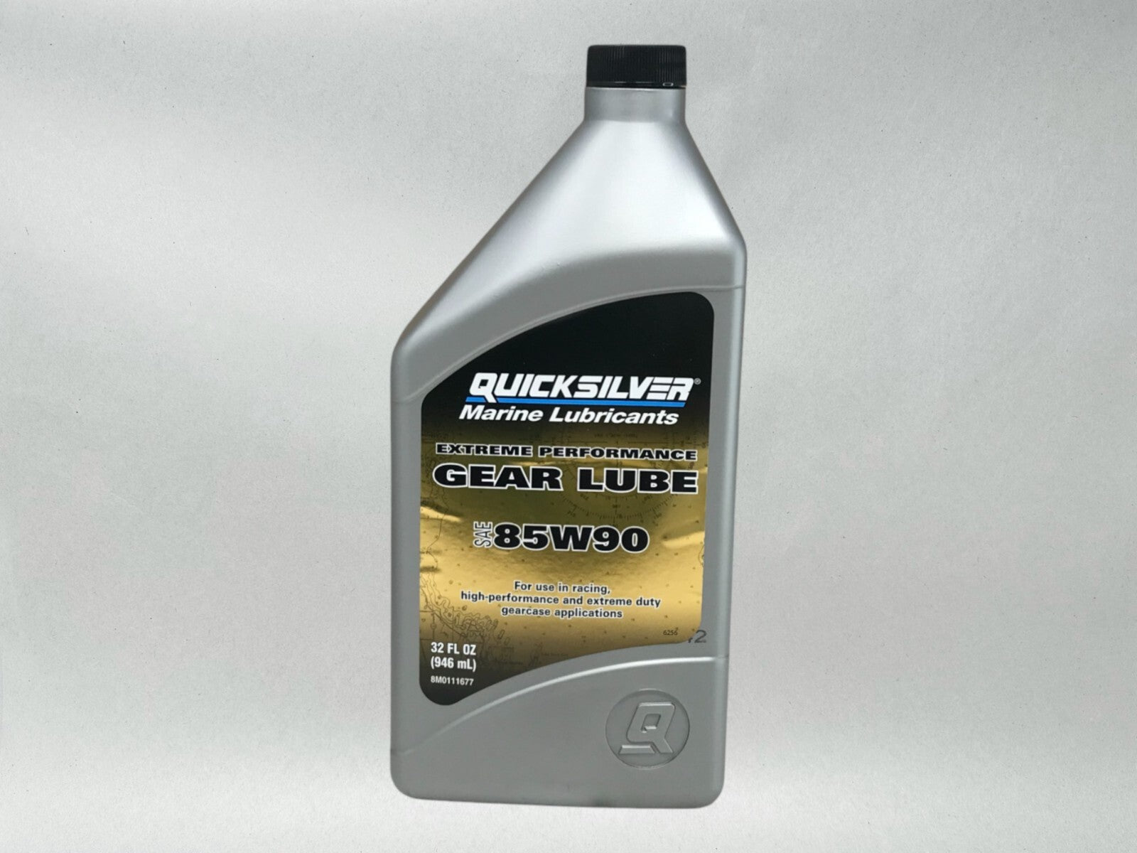Quicksilver OEM SAE 85W90 Extreme Perf Gear Oil Quart 92-8M0111677