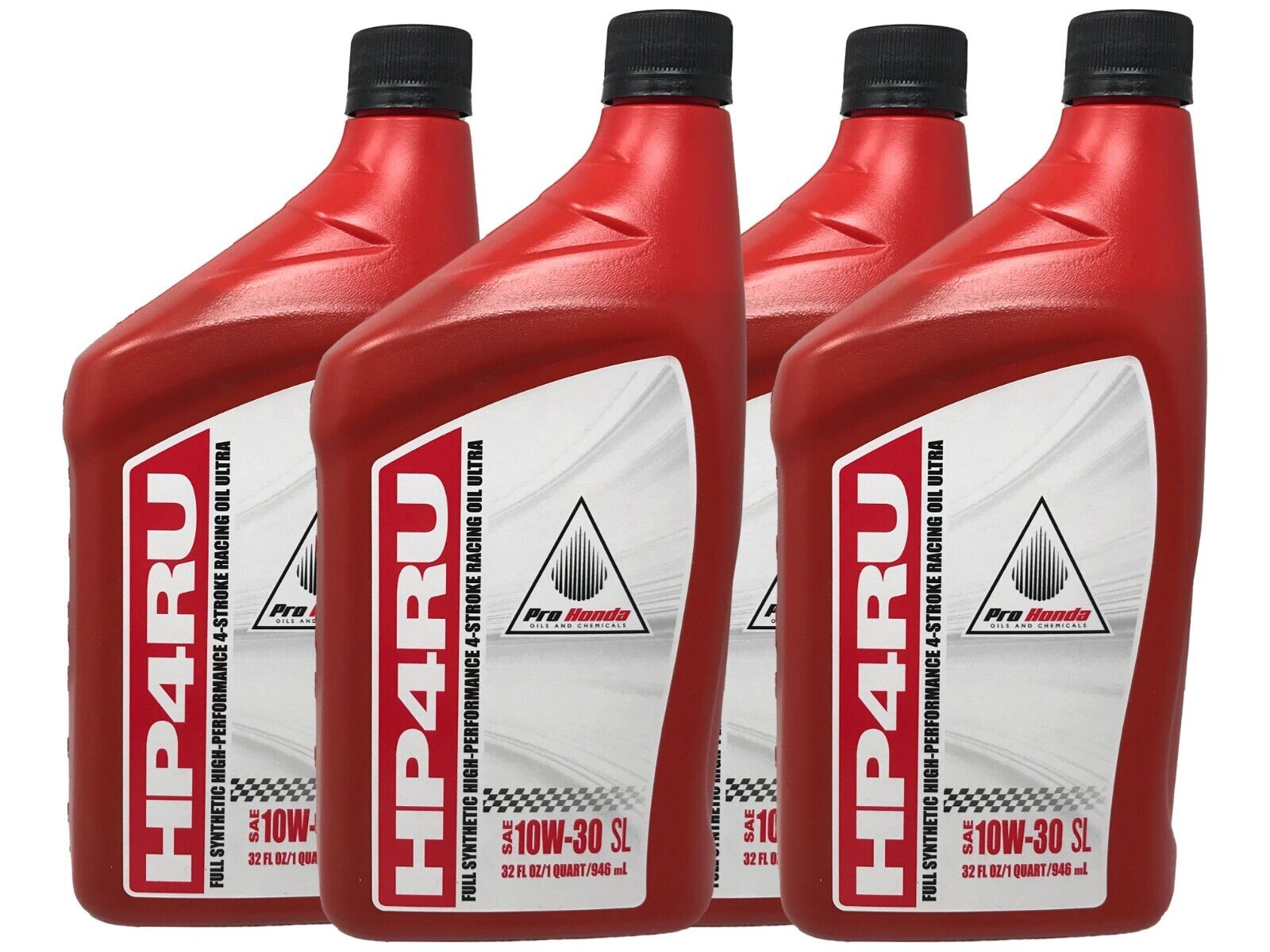 Honda 08C35-HP4-1030RU OEM Full Synthetic HP4RU 10W-30 Racing Oil 4 Quart Pack