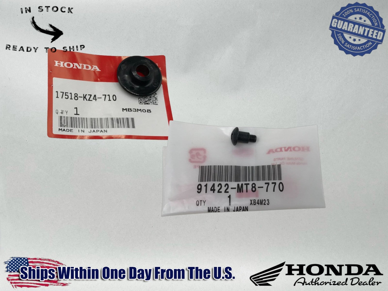 Honda Genuine OEM Authentic Fuel Tank Seat Bolt Collar w/5mm Screw