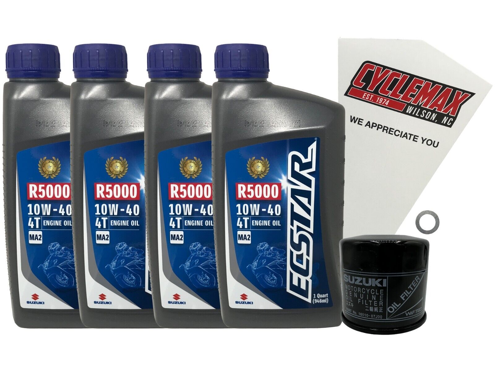 Cyclemax OEM Standard Oil Change Kit fits 2008-2009 Suzuki VZR-1800 K6-K7