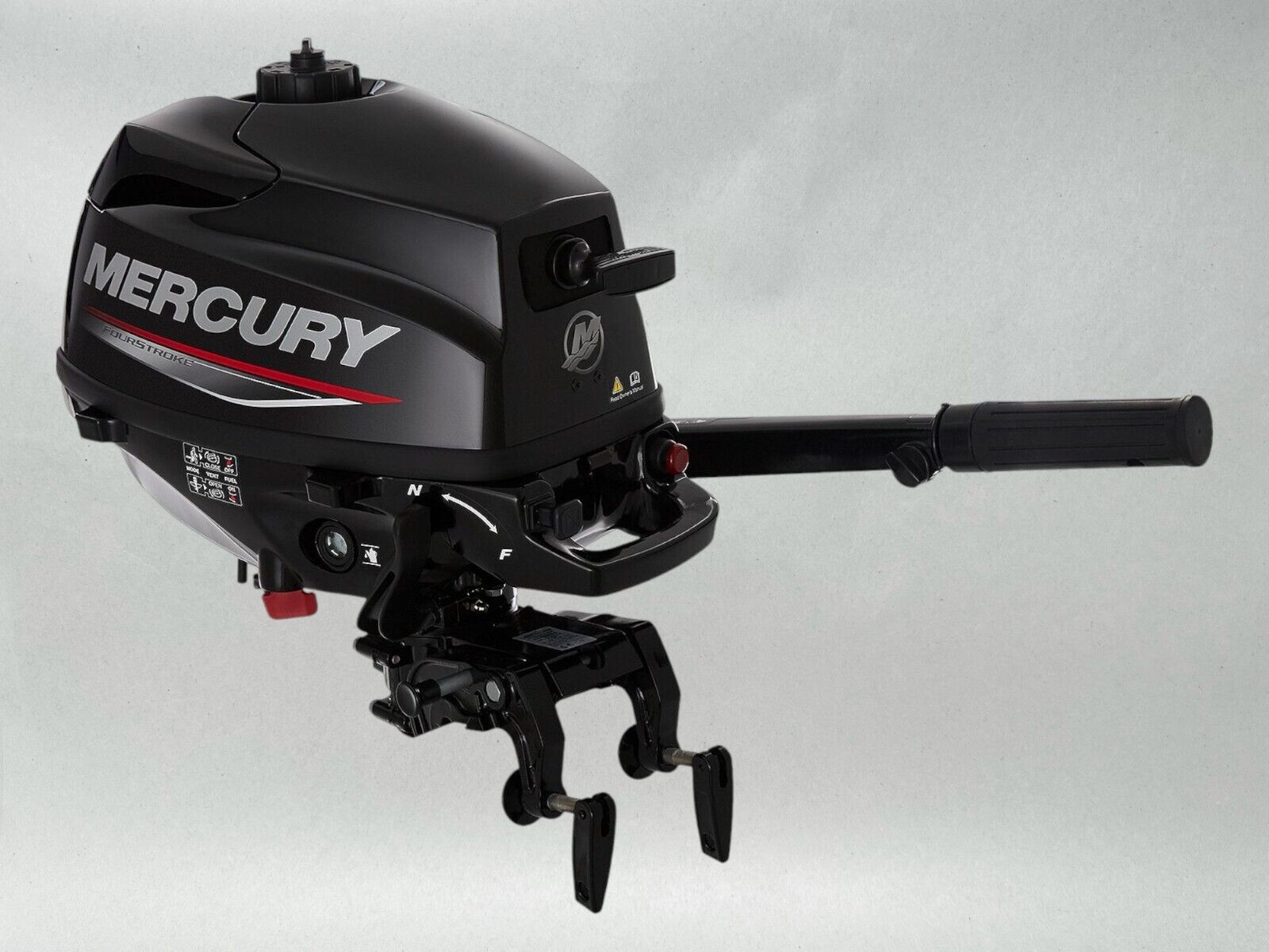 Mercury 3.5hp Tiller FourStroke Outboard Motor, 15" Shaft Model ME 3.5 MH 4S