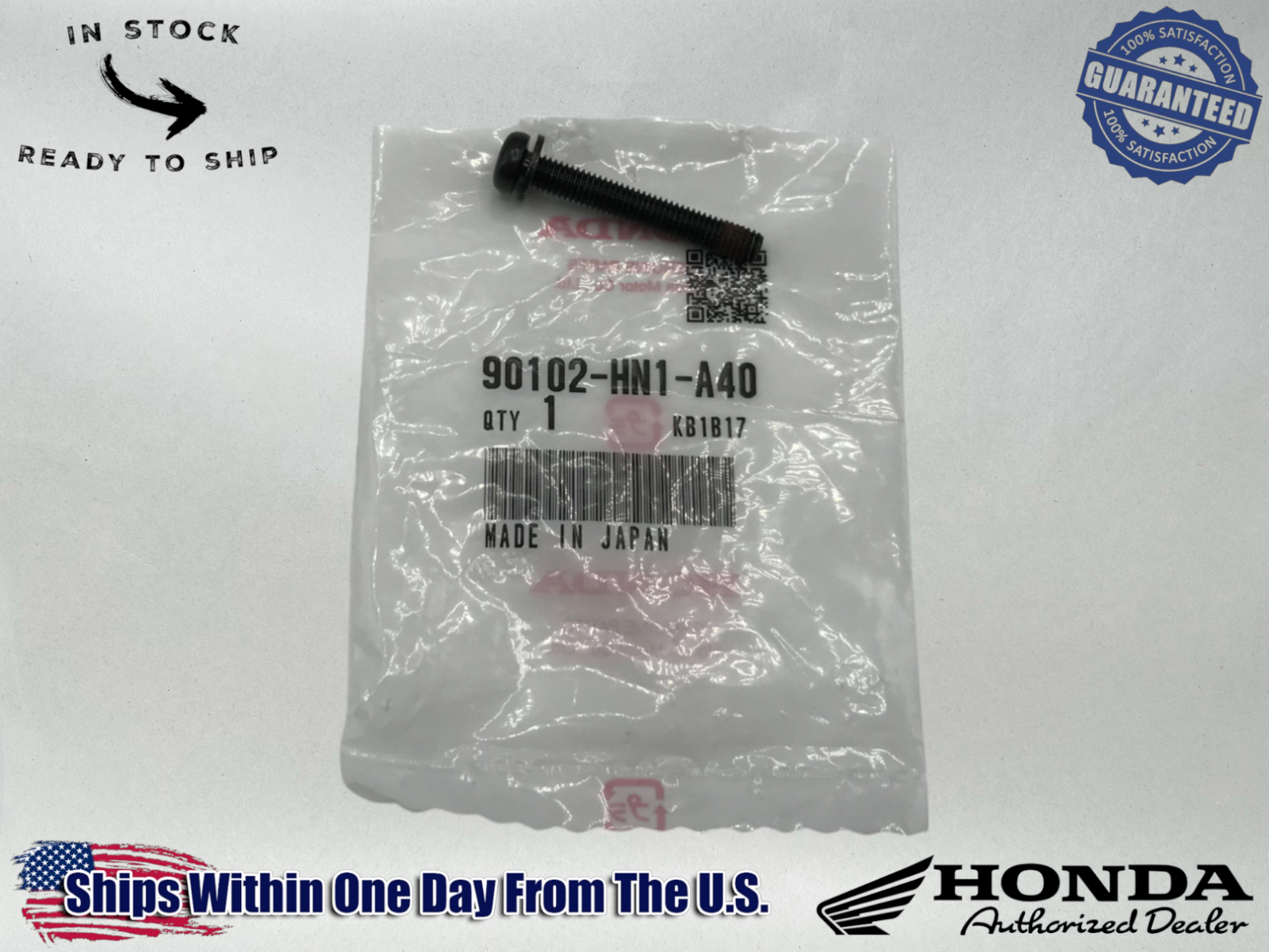 Yamaha Genuine OEM Authentic Screw Washer 90102-HN1-A40