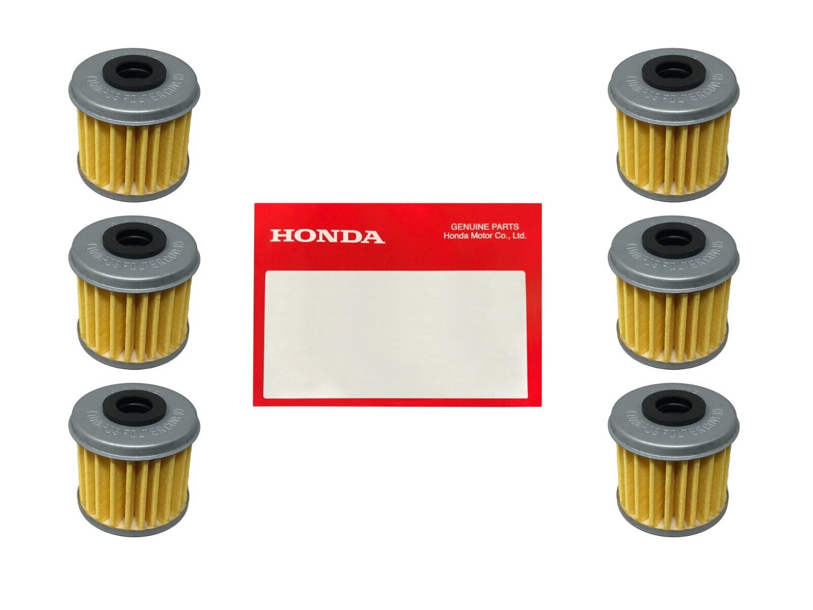 Honda OEM Oil Filter 15412-MEN-671 6 PACK