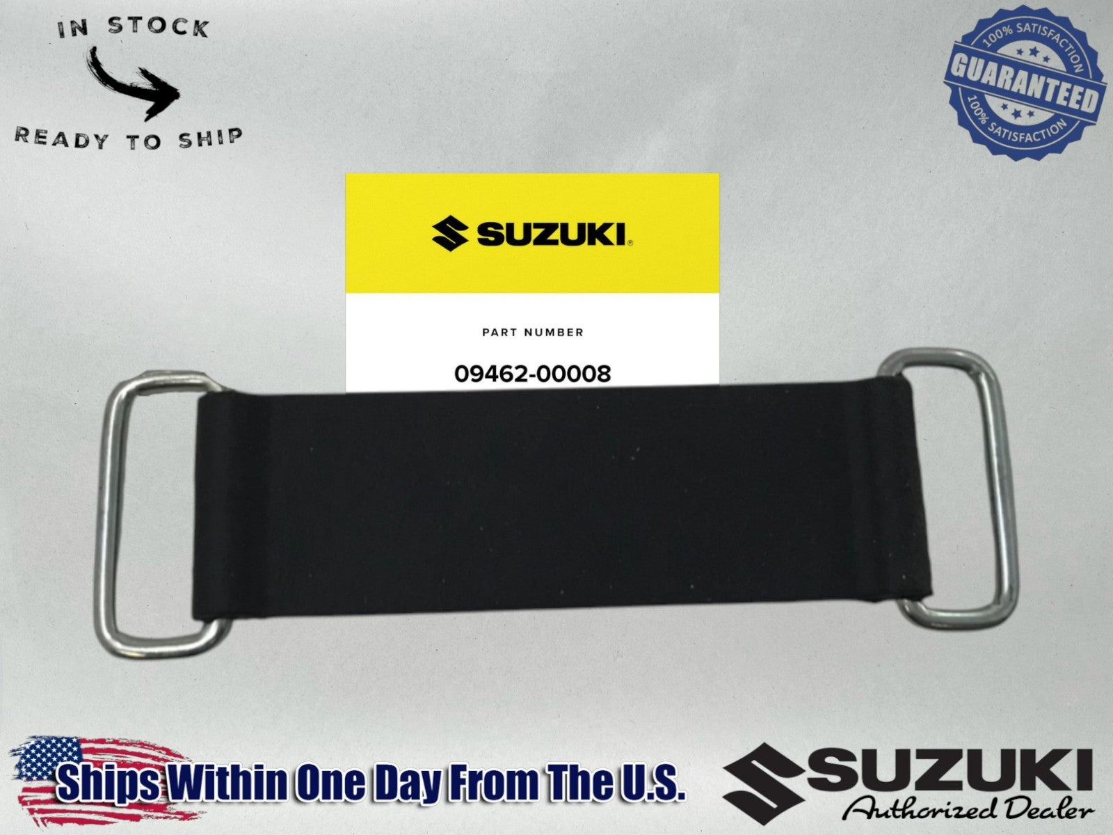 Suzuki Genuine OEM Rubber Battery or Tool Strap Band gs450 drz400 09462-00008