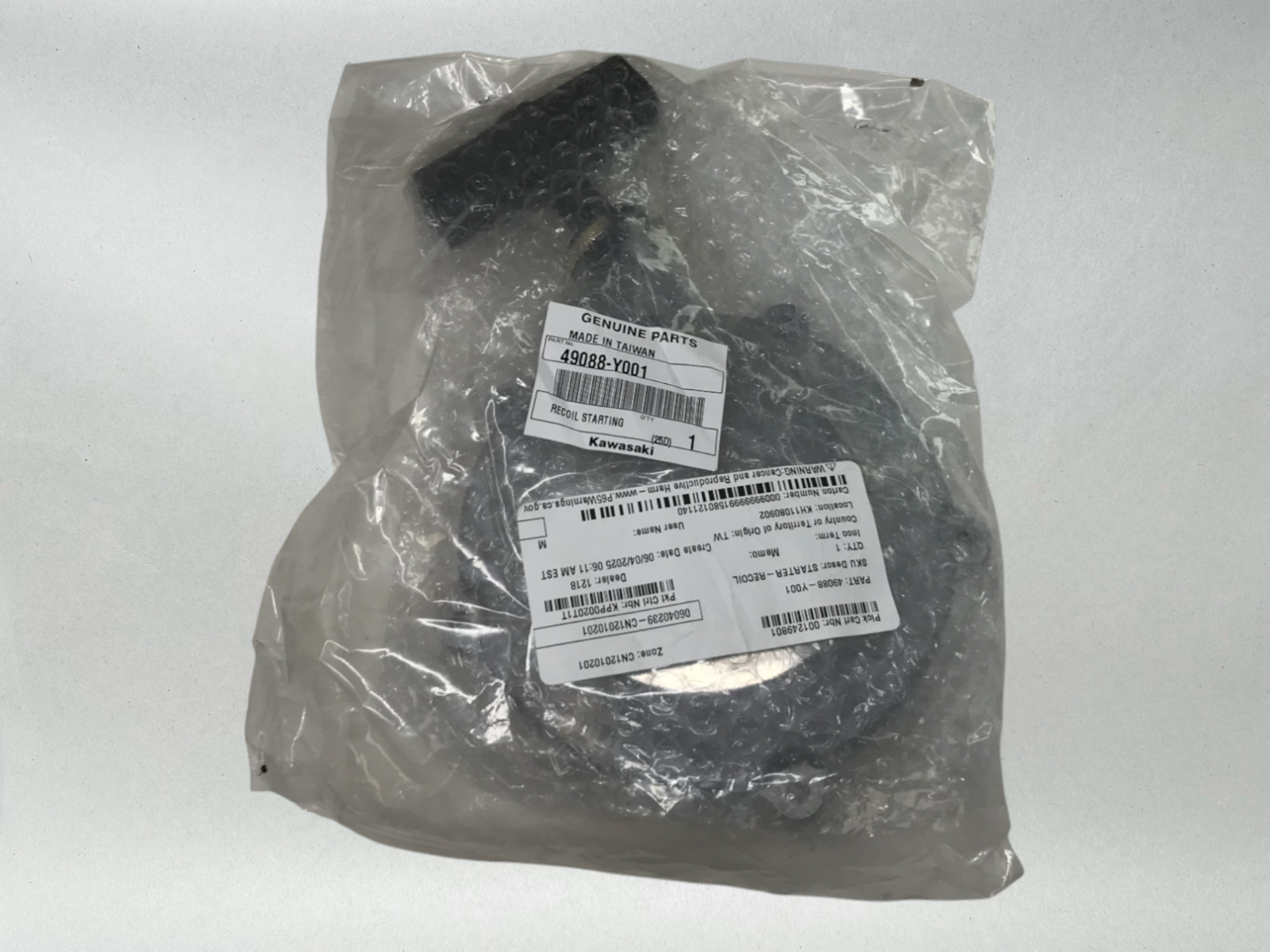 Kawasaki OEM 2012-25 RECOIL STARTER RECOIL BRUTE FORCE 300 KVF300 49088-Y001