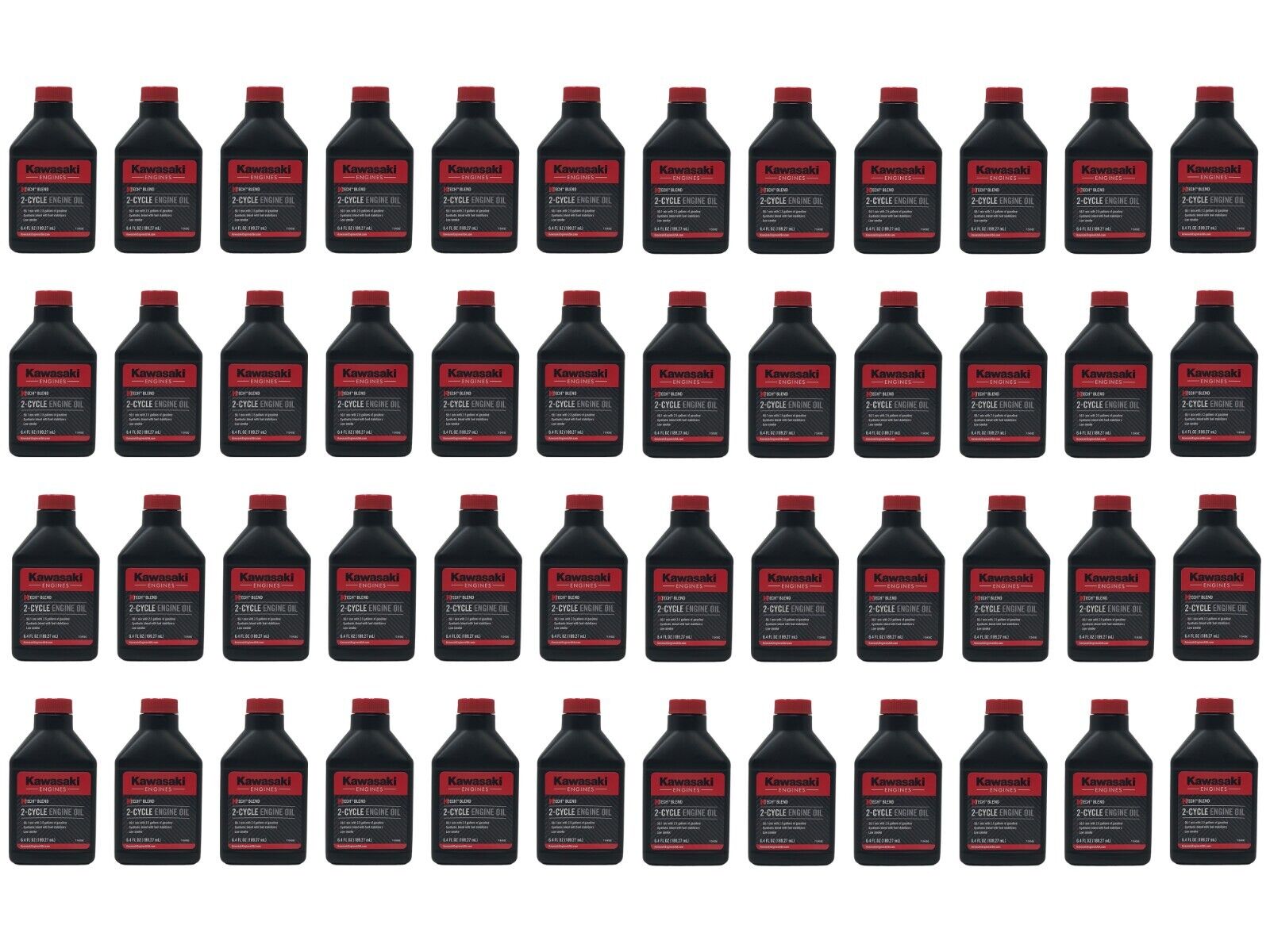 Kawasaki Engines Genuine OEM 6.4 FL OZ 2-Cycle Engine Oil 99969-6084 - 48 Pack