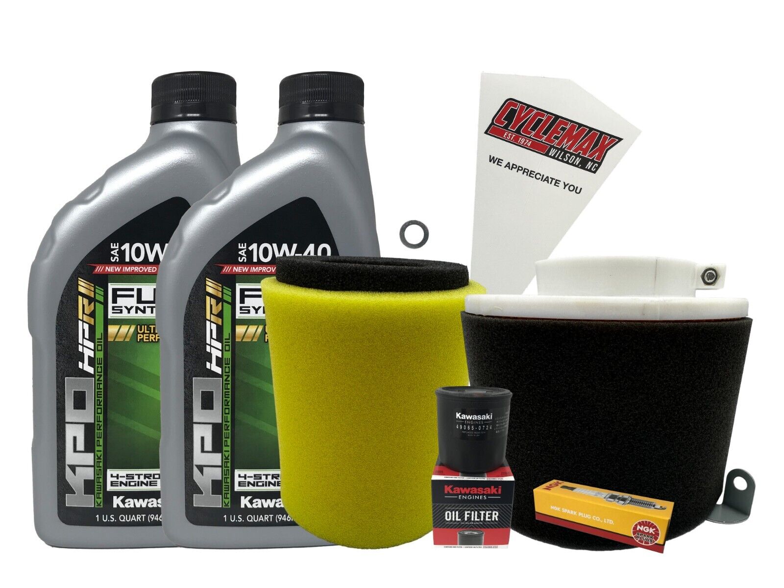 Cyclemax FS Tune Up Kit with Spark Plugs fits 2005-2010 Kawasaki Mule 600