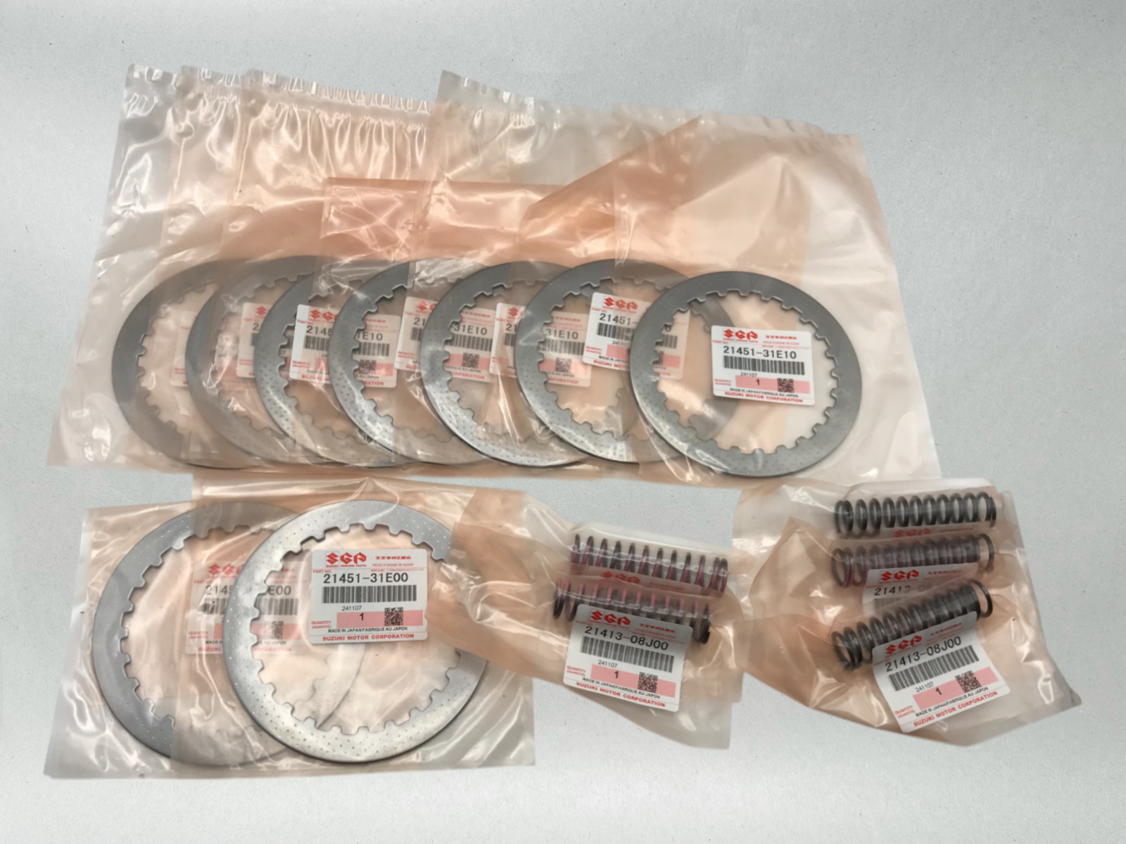 Suzuki Genuine OEM 2015-23 GSX-S GSXS 750 CLUTCH PLATE KIT 21400-31830