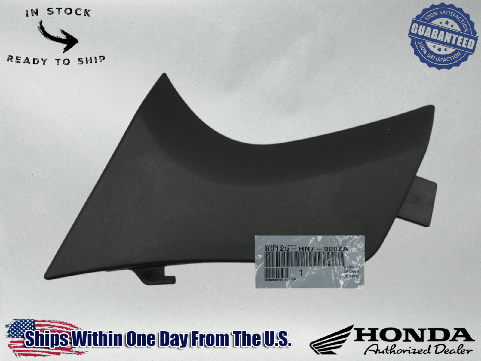 Honda OEM Rancher 400 400 AT RT Side Carburetor Cover 2004-07 80125-HN7-000ZA