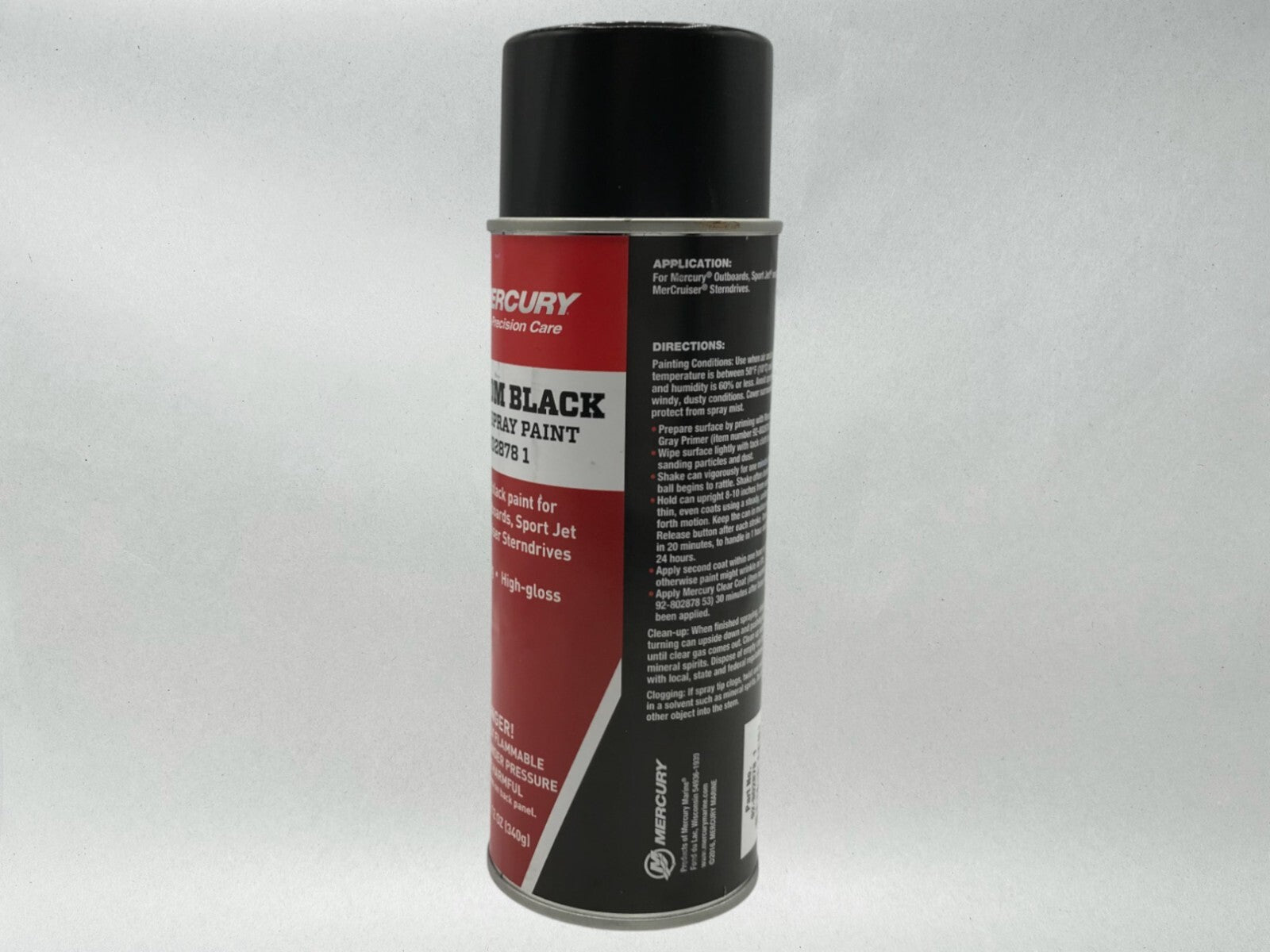 Mercury Genuine OEM Authentic Phantom Black Spray Paint 12 OZ 92-8028781 2 Pack