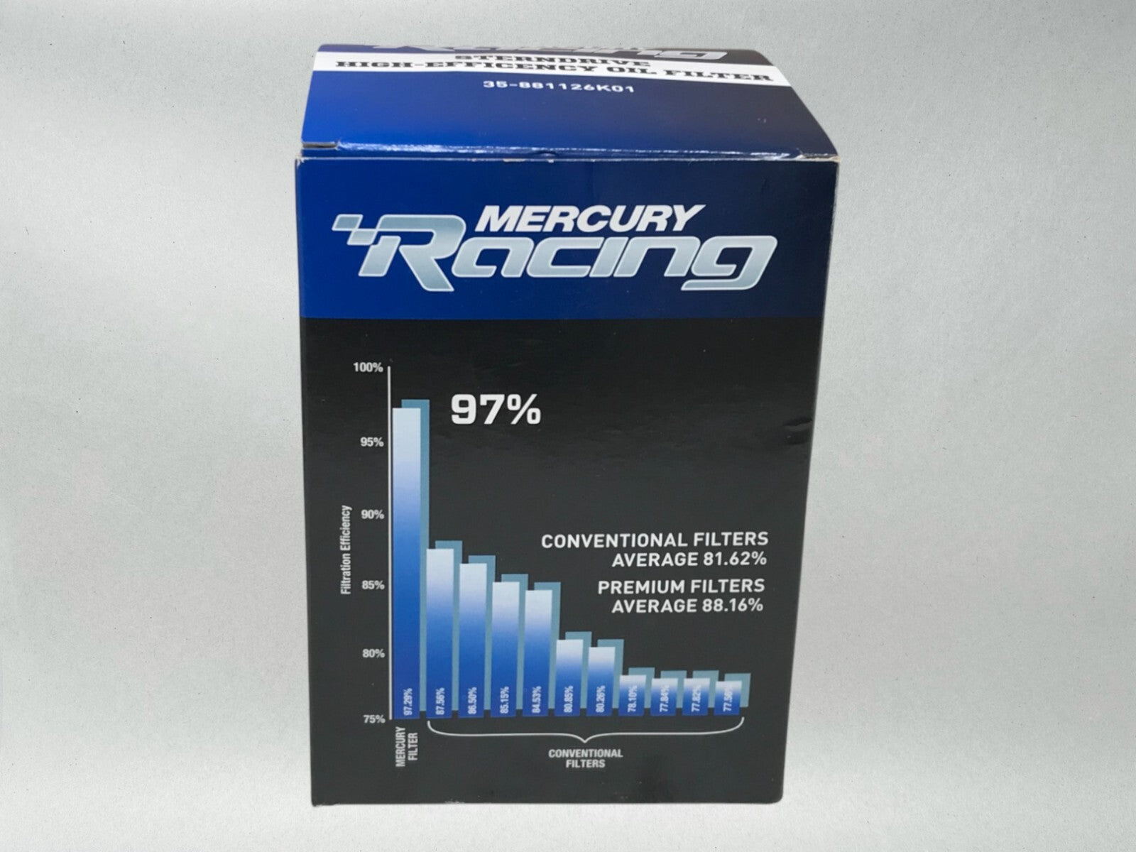 Mercury Genuine OEM Authentic High Performance Oil Filters 35-881126K01 6 Pack
