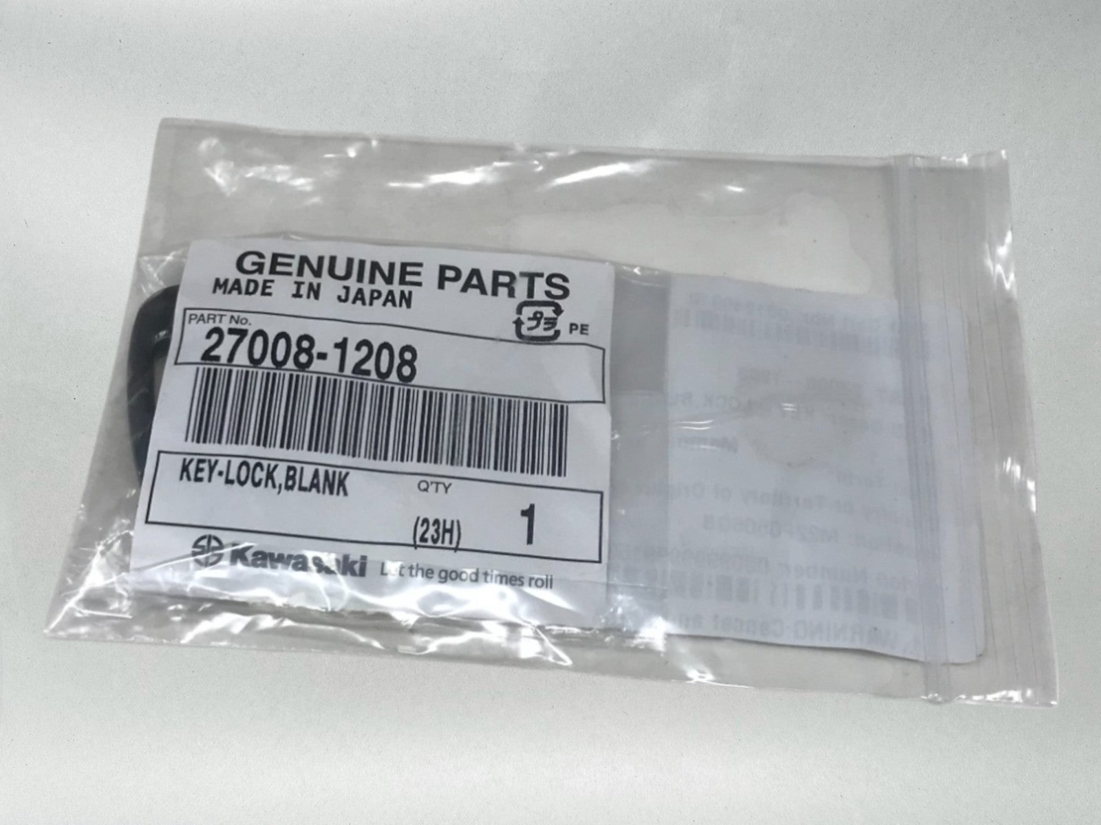 Kawasaki OEM 2001-08 VULCAN 800 1500 NOMAD DRIFTER CLASSIC BLANK KEY 27008-1208