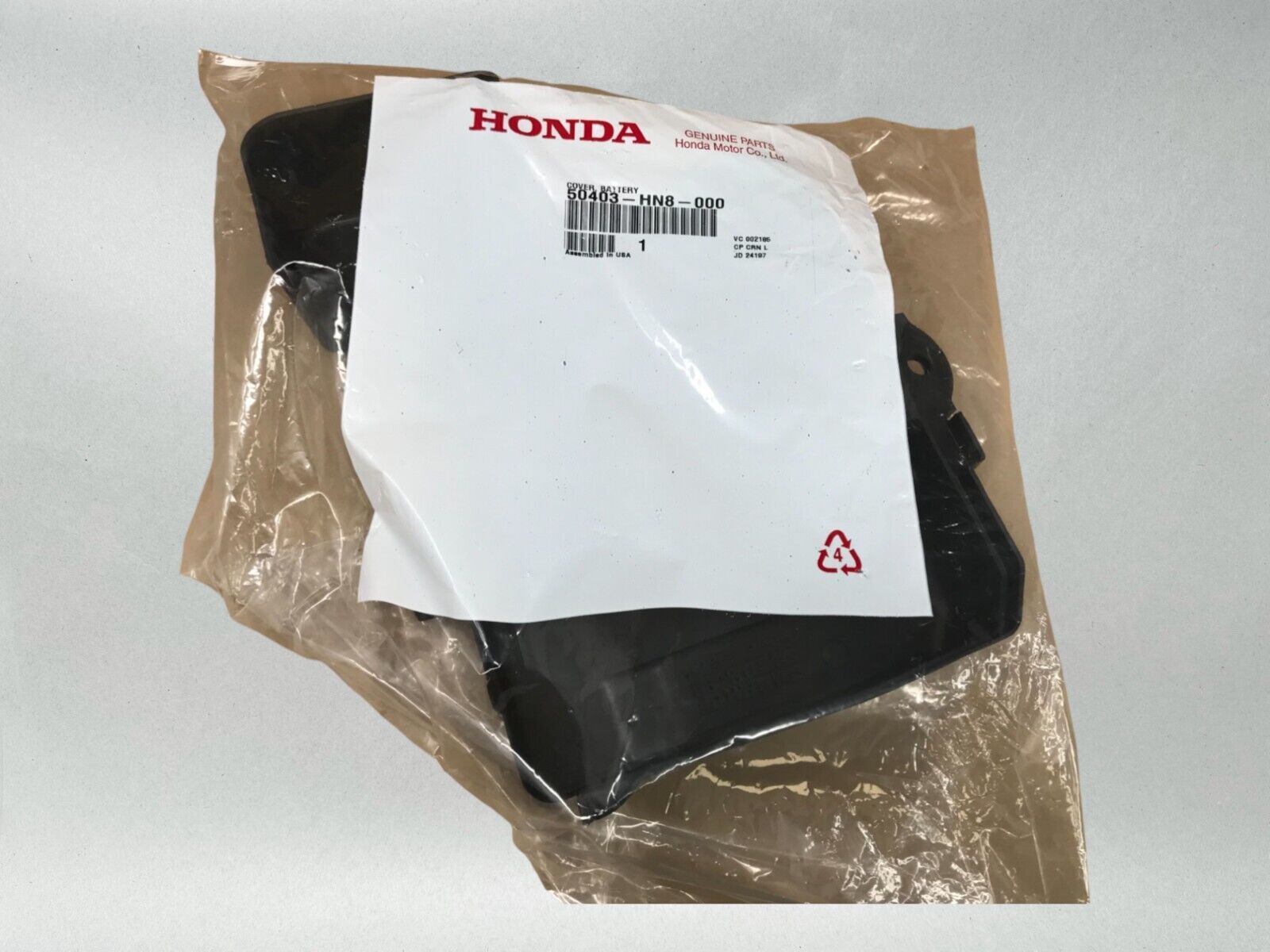 Honda OEM Rincon 650 680 Plastic Battery Cover Lid 2003-2023 50403-HN8-000