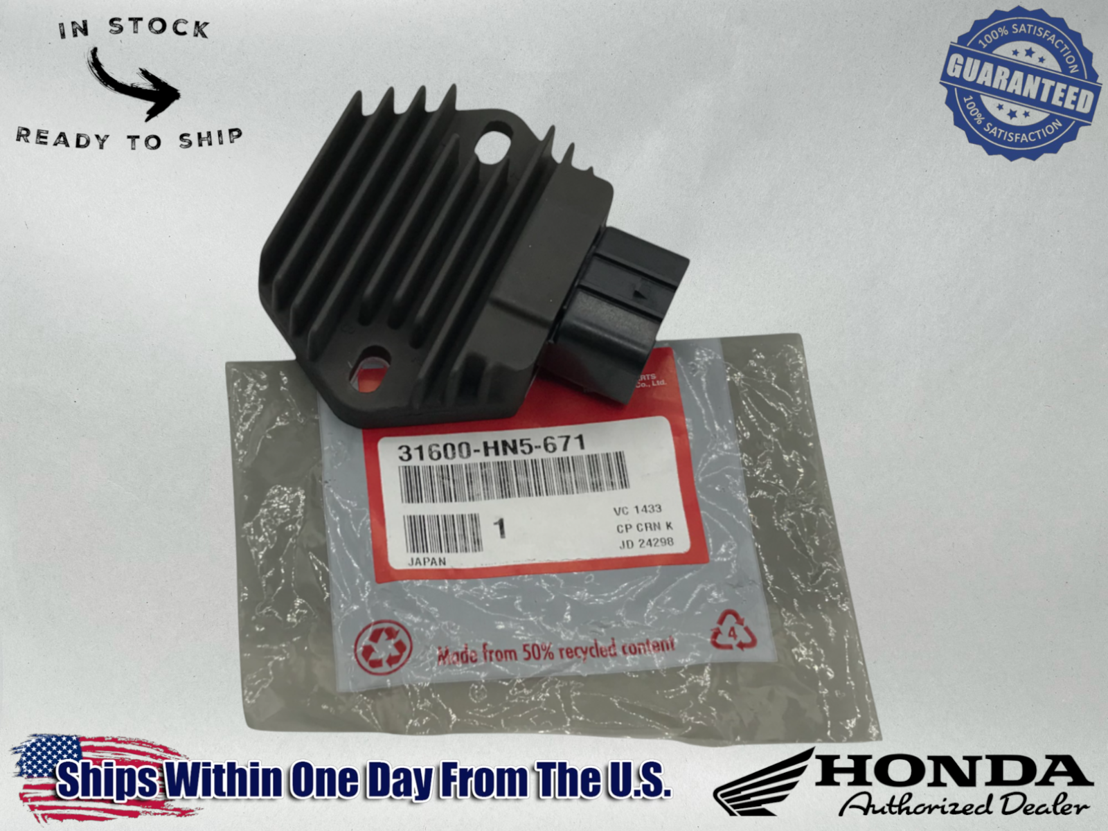 Honda Voltage Regulator Rectifier TRX350 400 450 Foreman Rancher 31600-HN5-671