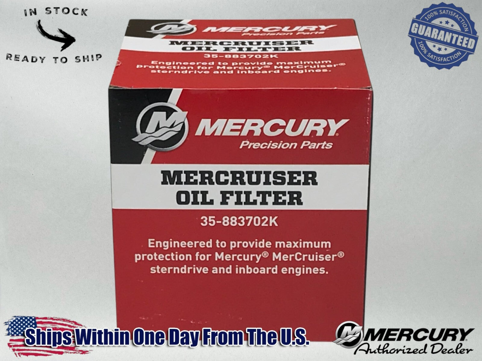 Mercury Genuine OEM Authentic FILTER-OIL 883702K