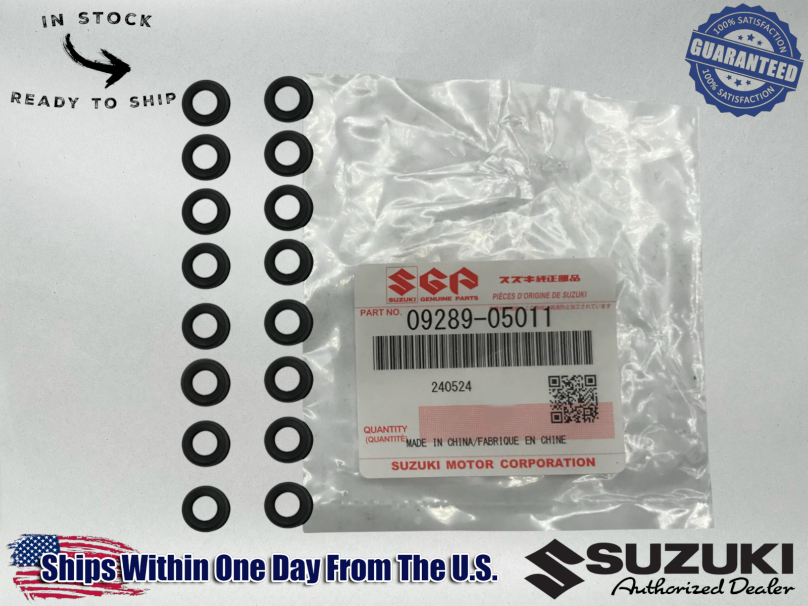 Suzuki Genuine OEM 1999-24 HAYABUSA GSX1300R VALVE OIL SEALS 09289-05011 16 PACK