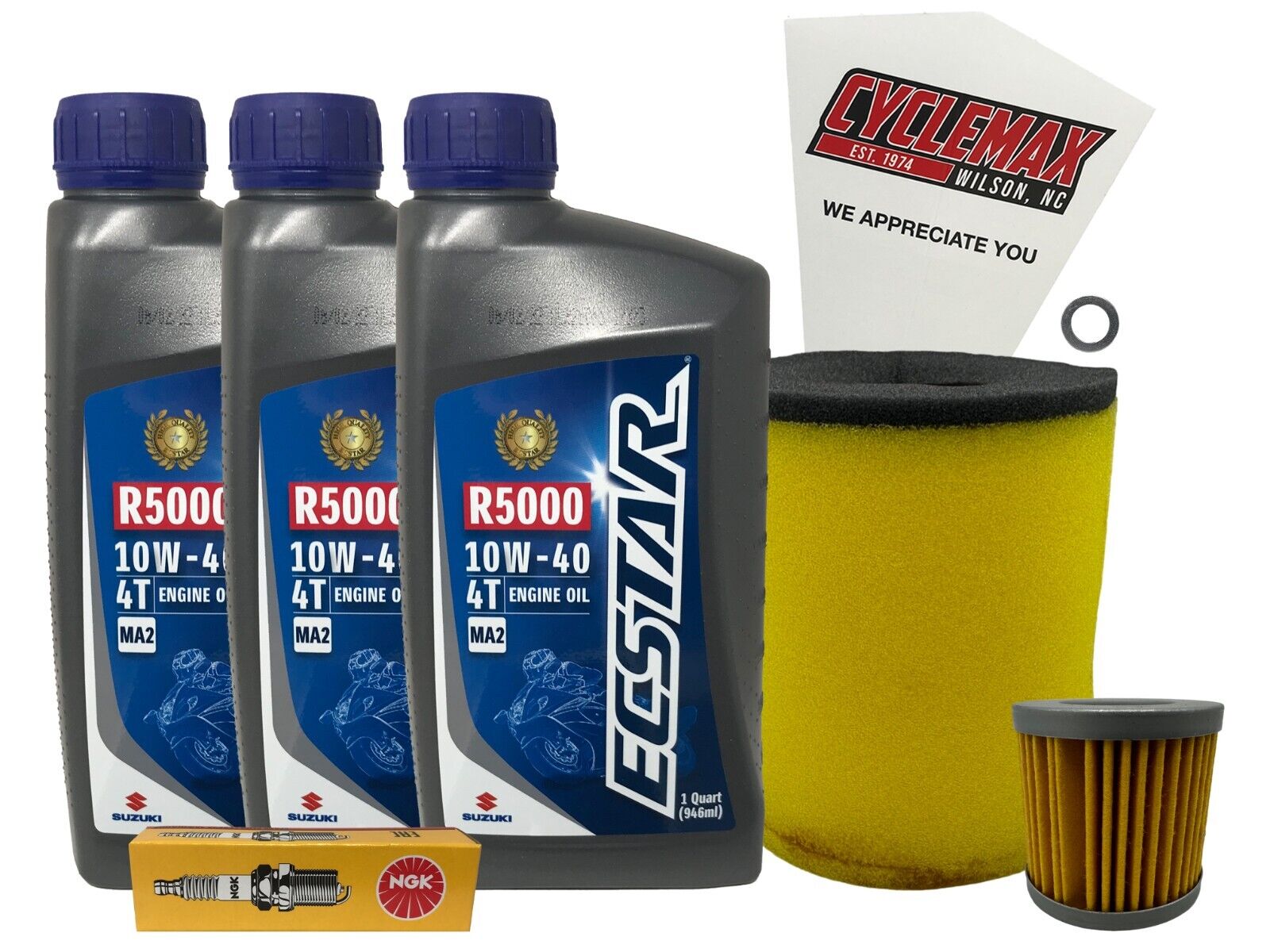 Cyclemax Standard Tune Up Kit w/ Spark Plug fits 2008-2018 Suzuki LTZ-400