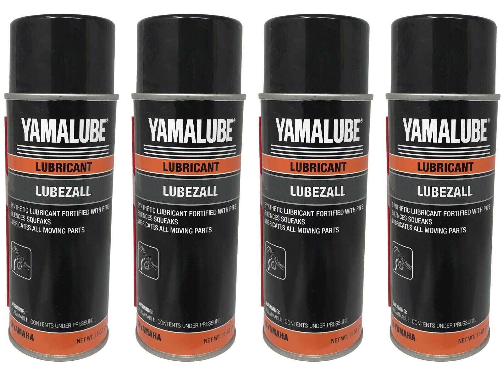 Yamaha Genuine OEM Lubricant "Lubezall" ACC-LUBZA-LL-00 - 4 Pack