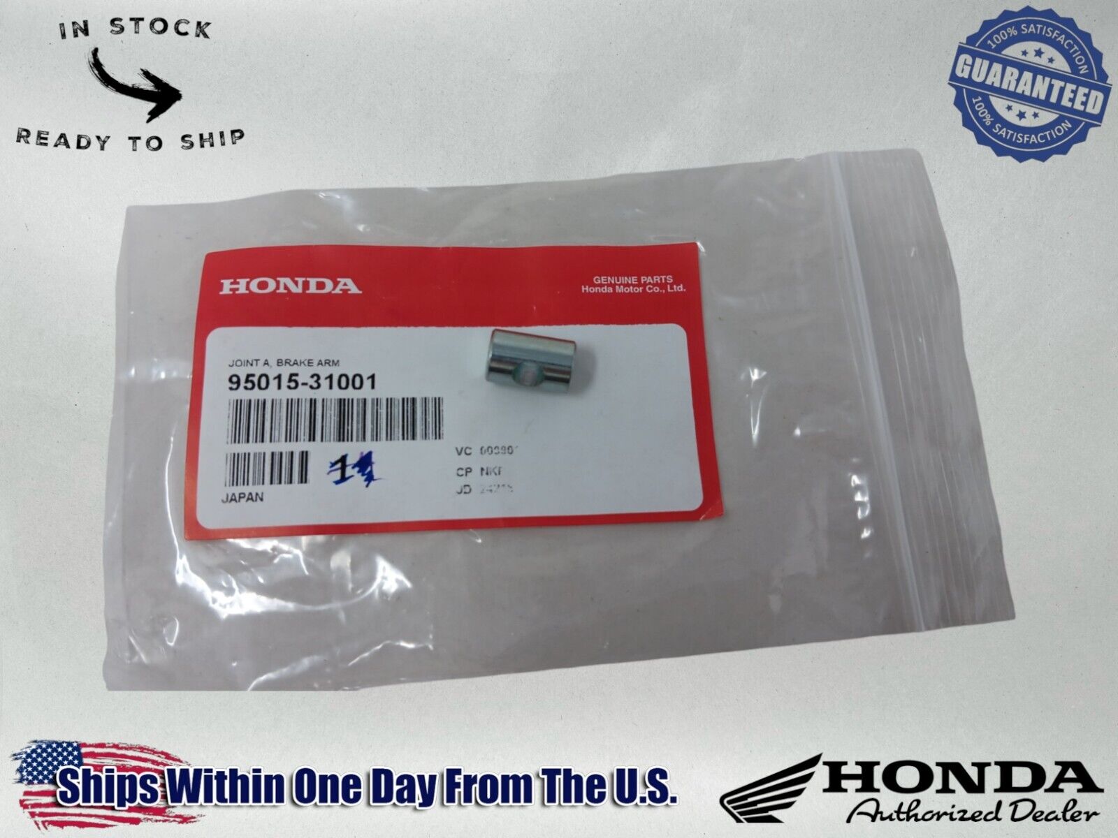Honda OEM Brake Pedal Rod Brake Arm Joint Spring Adjusting Nut 95015-31001
