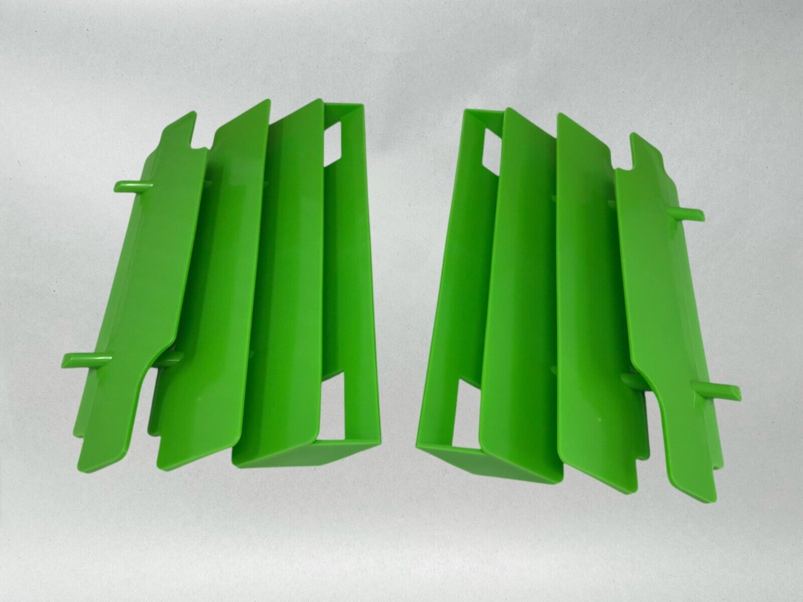 Kawasaki OEM 2 Radiator Shrouds Guards KX125 KX250 KX500 KDX250 14037-1099-6W