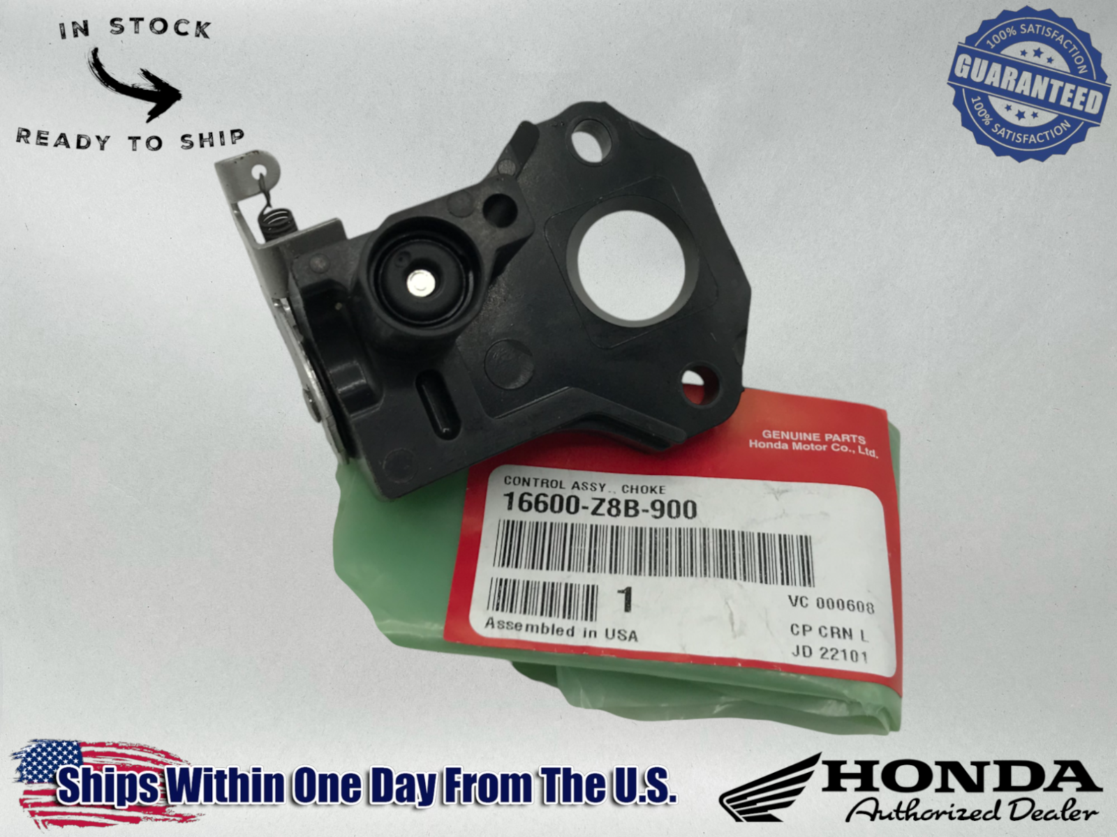 Honda Genuine OEM Choke Control Assy Fits HRR216 HRS216 Mowers 16600-Z8B-900