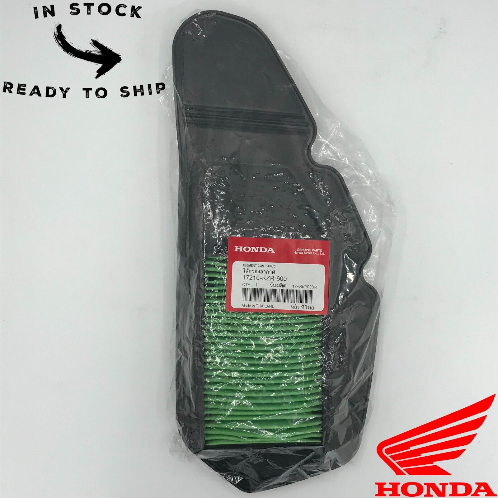 Genuine OEM Honda Air Filter Element Cleaner 17210-KZR-600