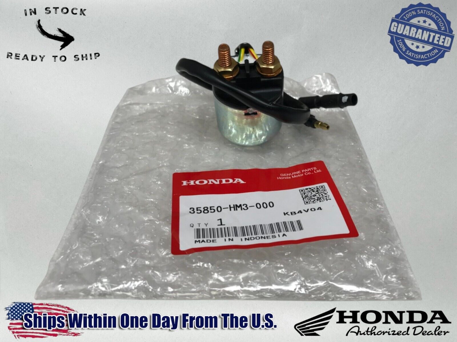 Honda Starter Relay Solenoid TRX300 EX TRX400 EX Sportrax Switch 35850-HM3-000