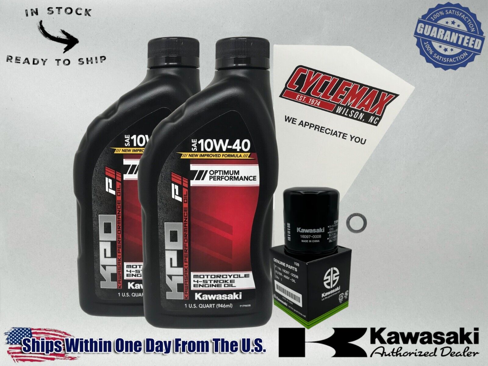 Cyclemax Standard KPO Oil Change Kit fits 2004-2006 Kawasaki PRAIRIE 700 4X4