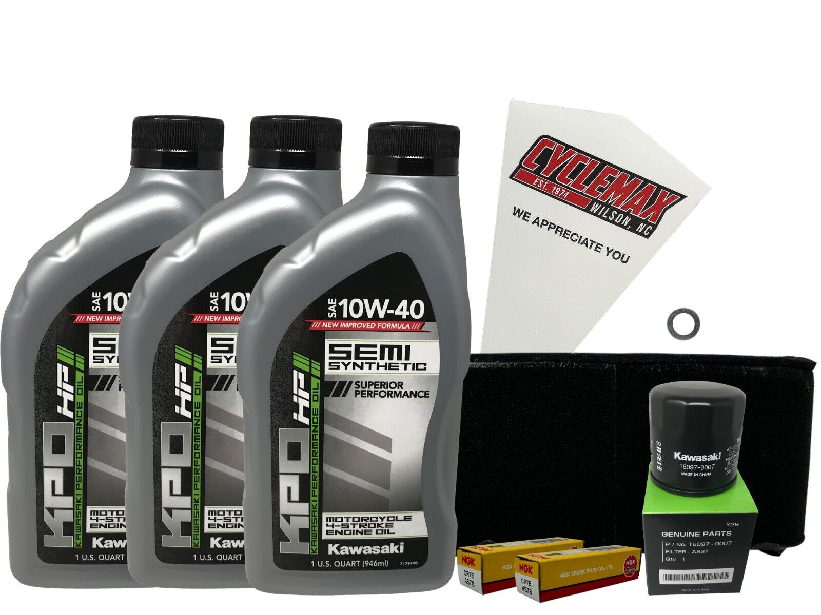 Cyclemax SS Tune Up Kit with Spark Plugs fits 2006-2023 Kawasaki Brute Force 650