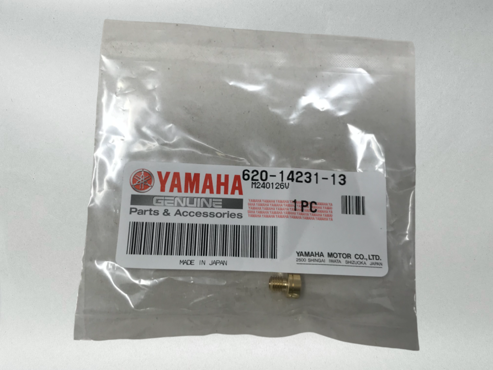 Yamaha Genuine OEM Authentic Jet Main #65 Pw50 620-14231-13-00